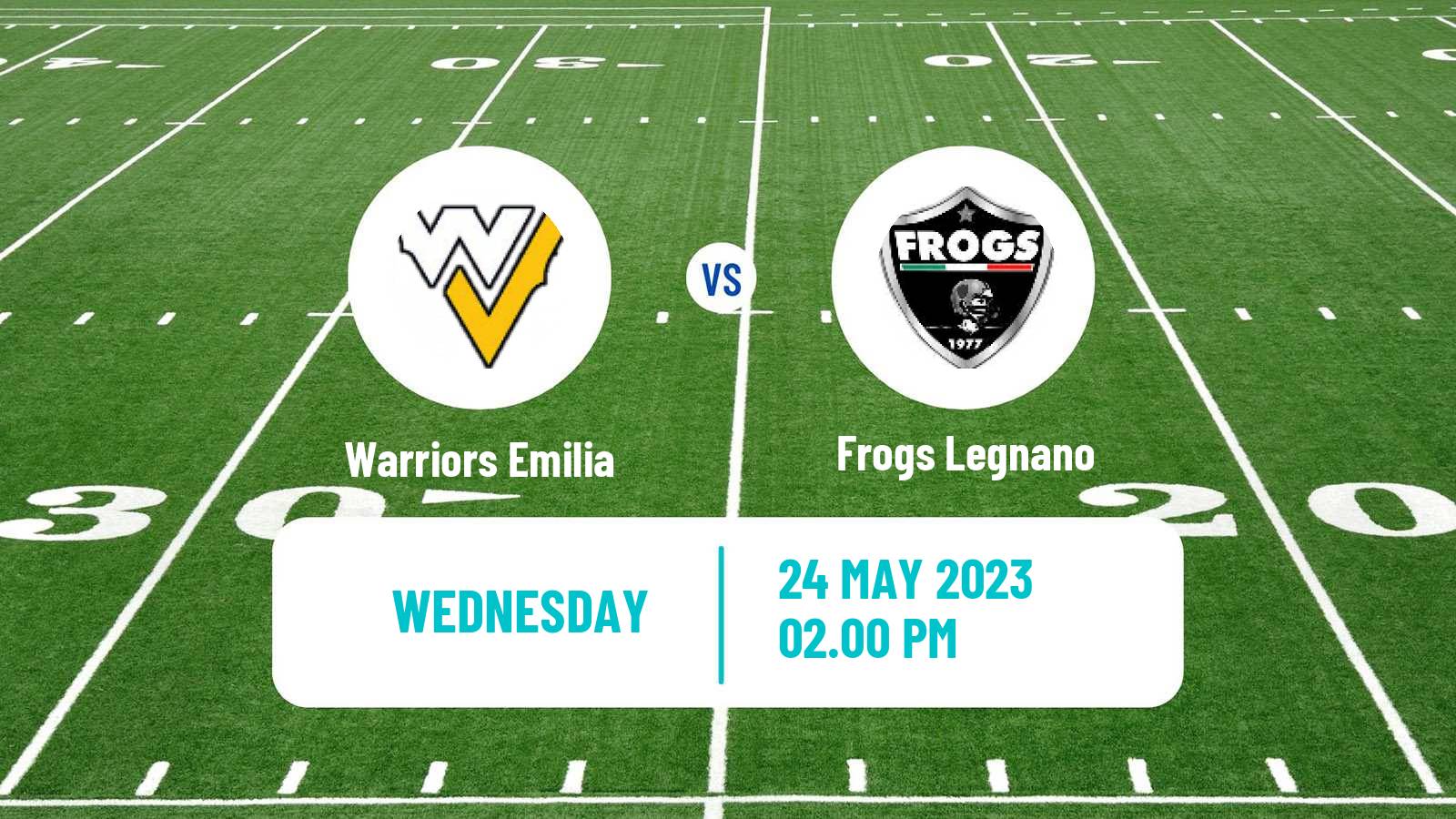 American football Italian IFL Warriors Emilia - Frogs Legnano