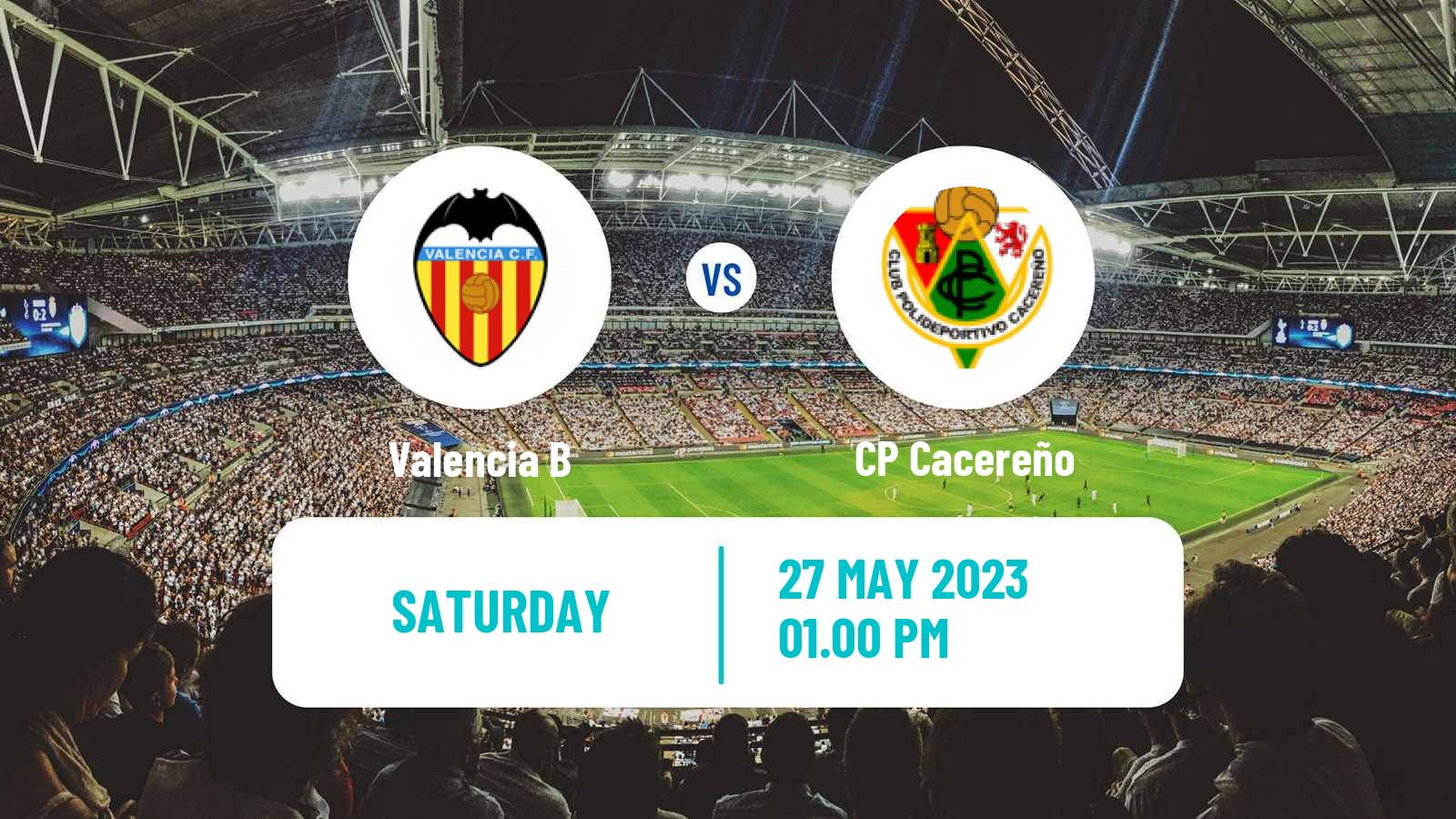 Soccer Spanish Segunda RFEF - Group 1 Valencia B - Cacereño
