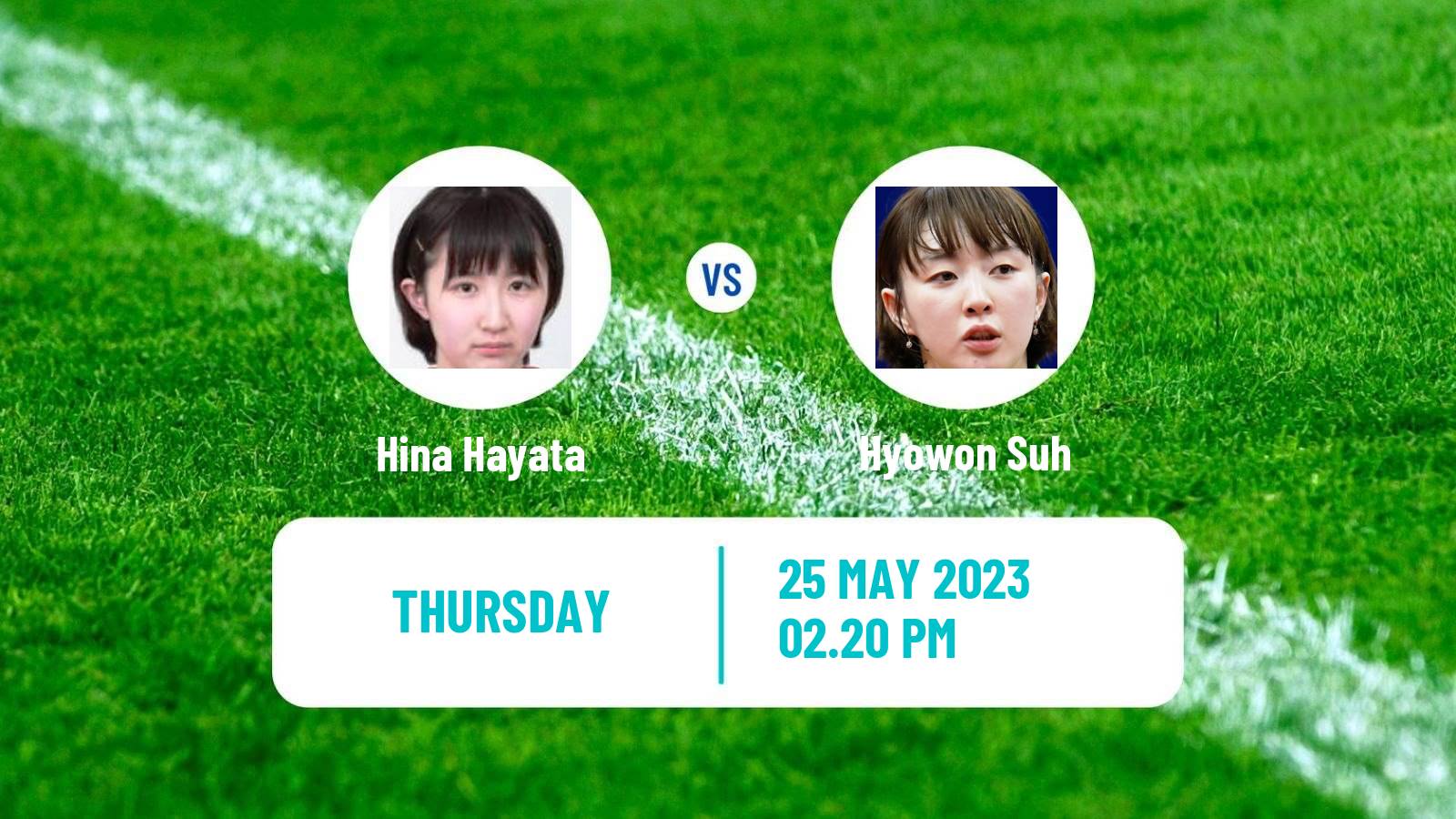 Table tennis World Championships Women Hina Hayata - Hyowon Suh