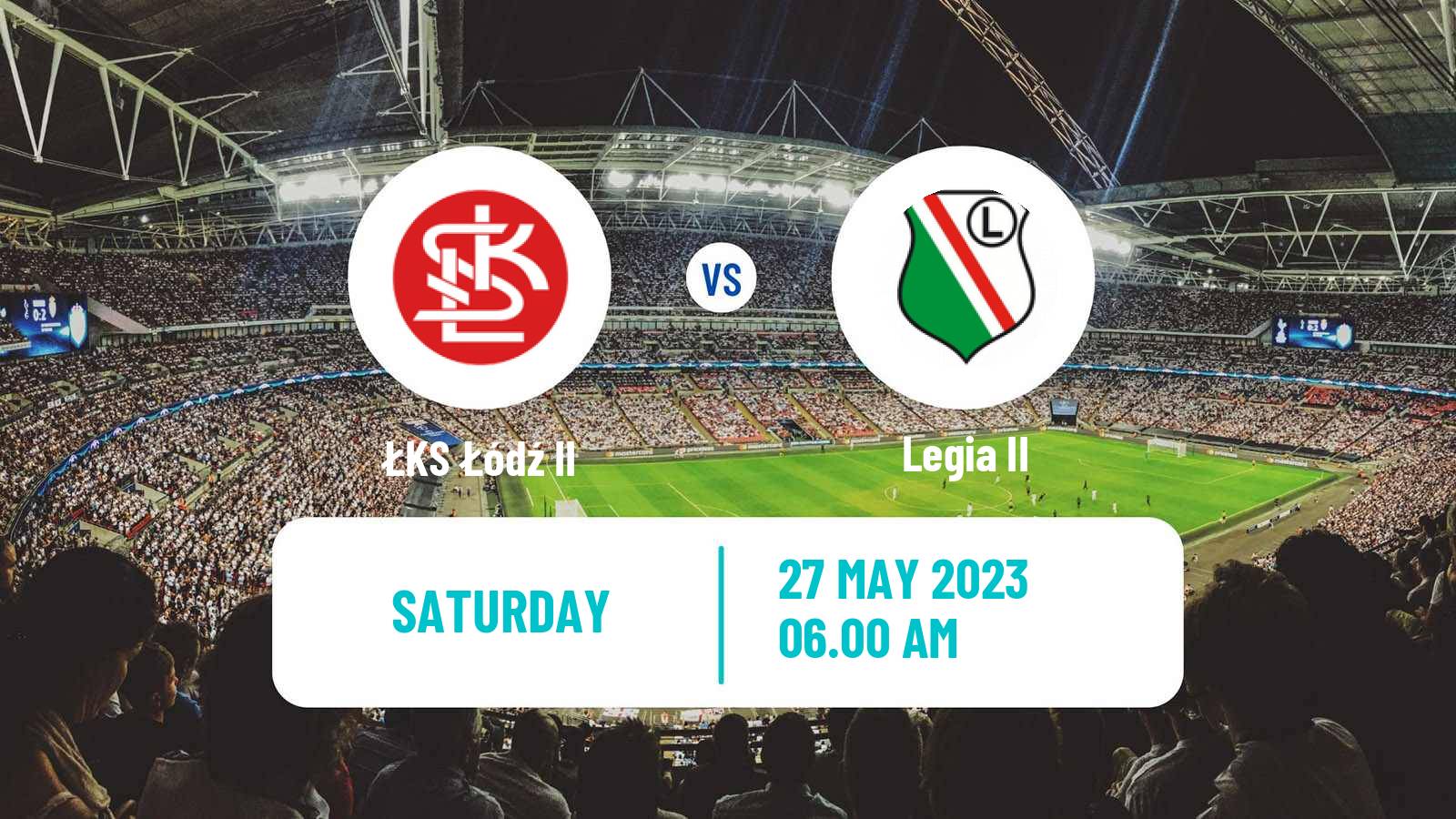 Soccer Polish Division 3 - Group I ŁKS Łódź II - Legia II