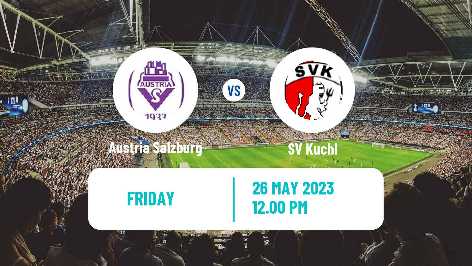 Soccer Austrian Regionalliga West - Salzburg Austria Salzburg - Kuchl