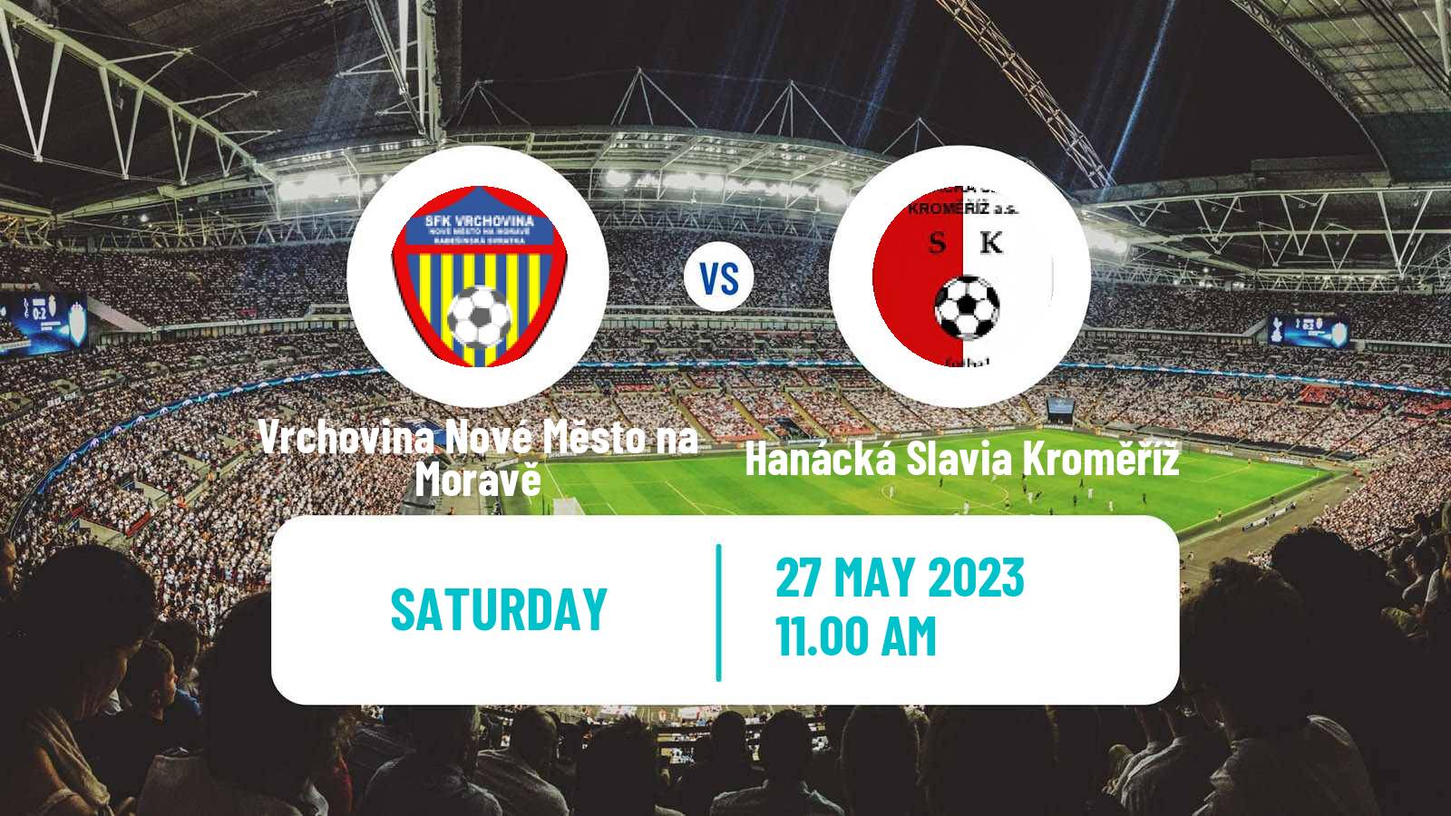 Soccer Czech MSFL Vrchovina Nové Město na Moravě - Hanácká Slavia Kroměříž