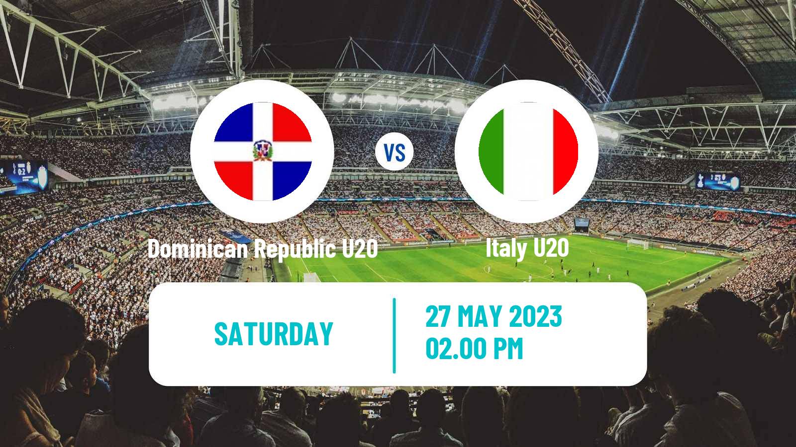 Soccer FIFA World Cup U20 Dominican Republic U20 - Italy U20