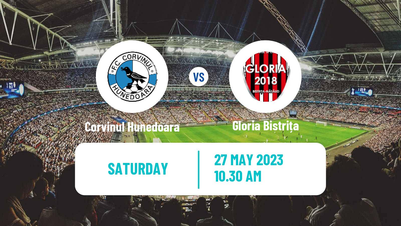 Soccer Romanian Liga 3 - Promotion Play-Offs Corvinul Hunedoara - Gloria Bistrița
