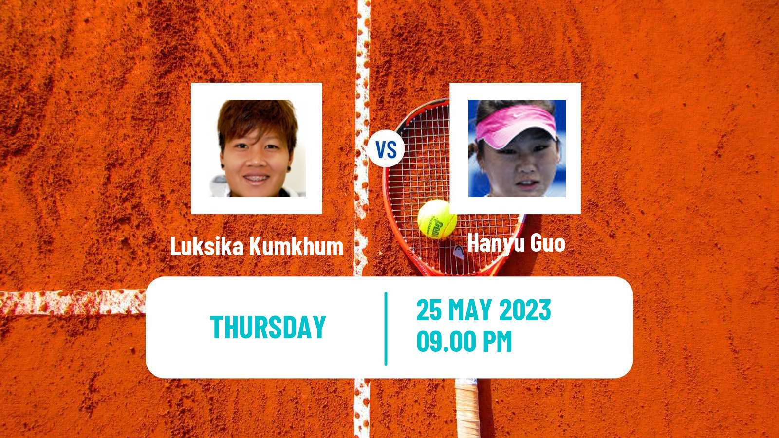 Tennis ITF W25 Goyang Women Luksika Kumkhum - Hanyu Guo