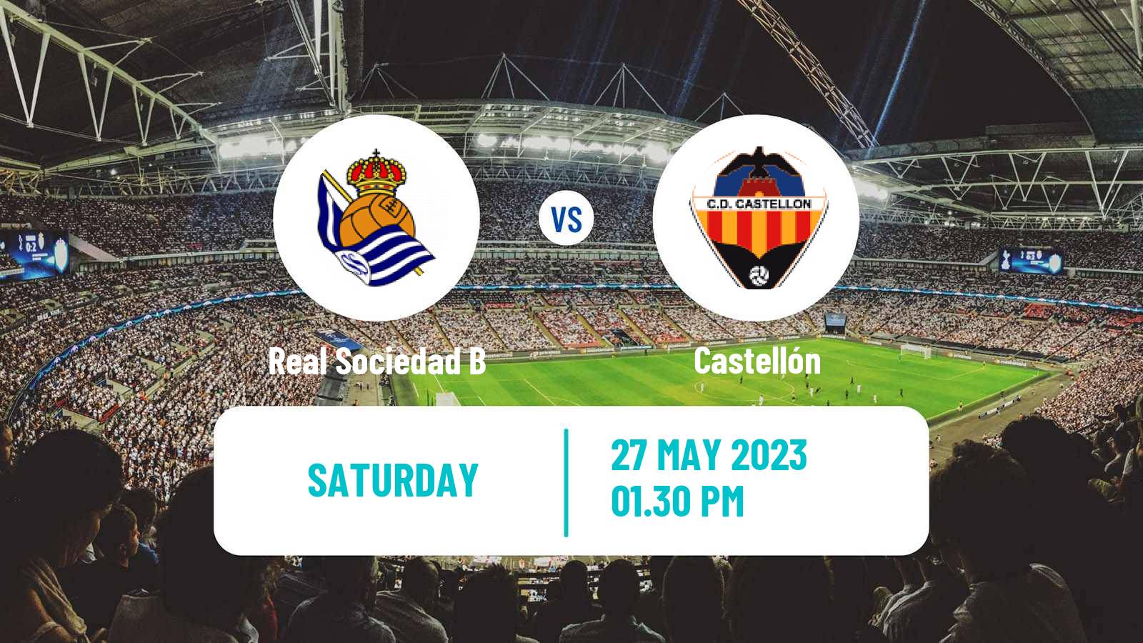 Soccer Spanish Primera RFEF Group 2 Real Sociedad B - Castellón