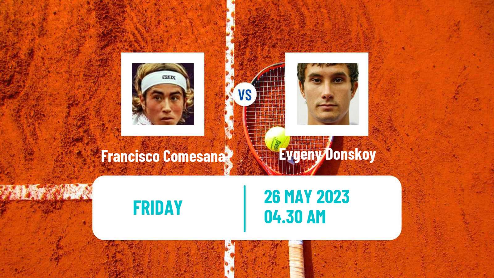 Tennis Skopje Challenger Men Francisco Comesana - Evgeny Donskoy