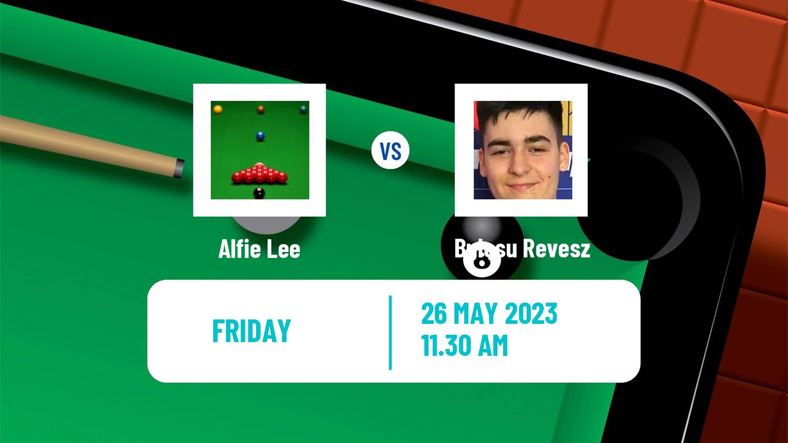 Snooker Qualifying School 1 Alfie Lee - Bulcsu Revesz