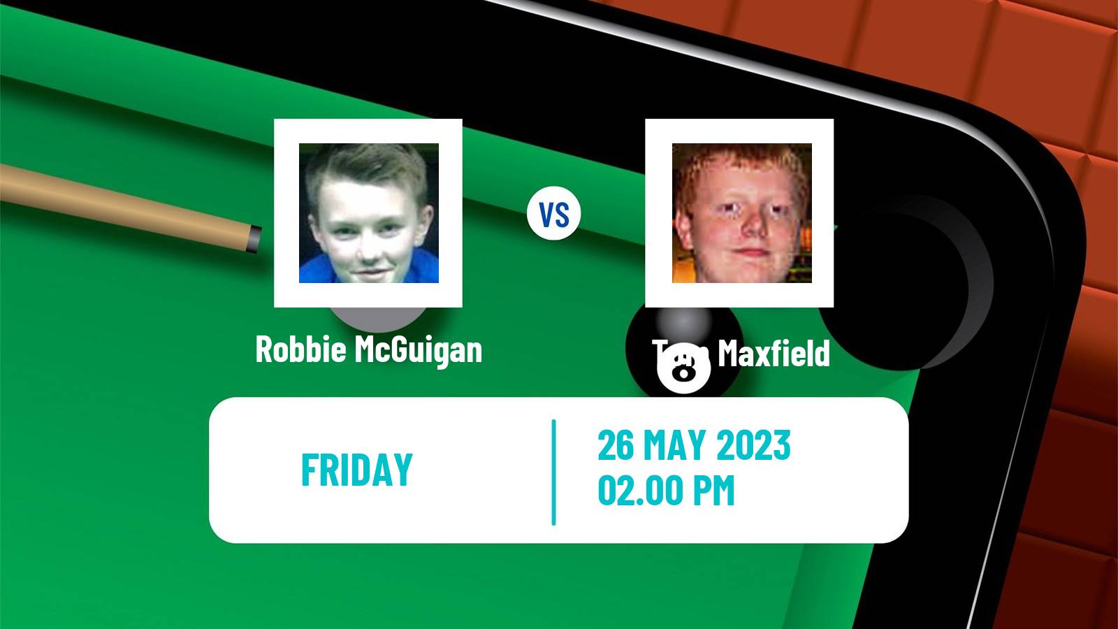 Snooker Qualifying School 1 Robbie McGuigan - Tom Maxfield