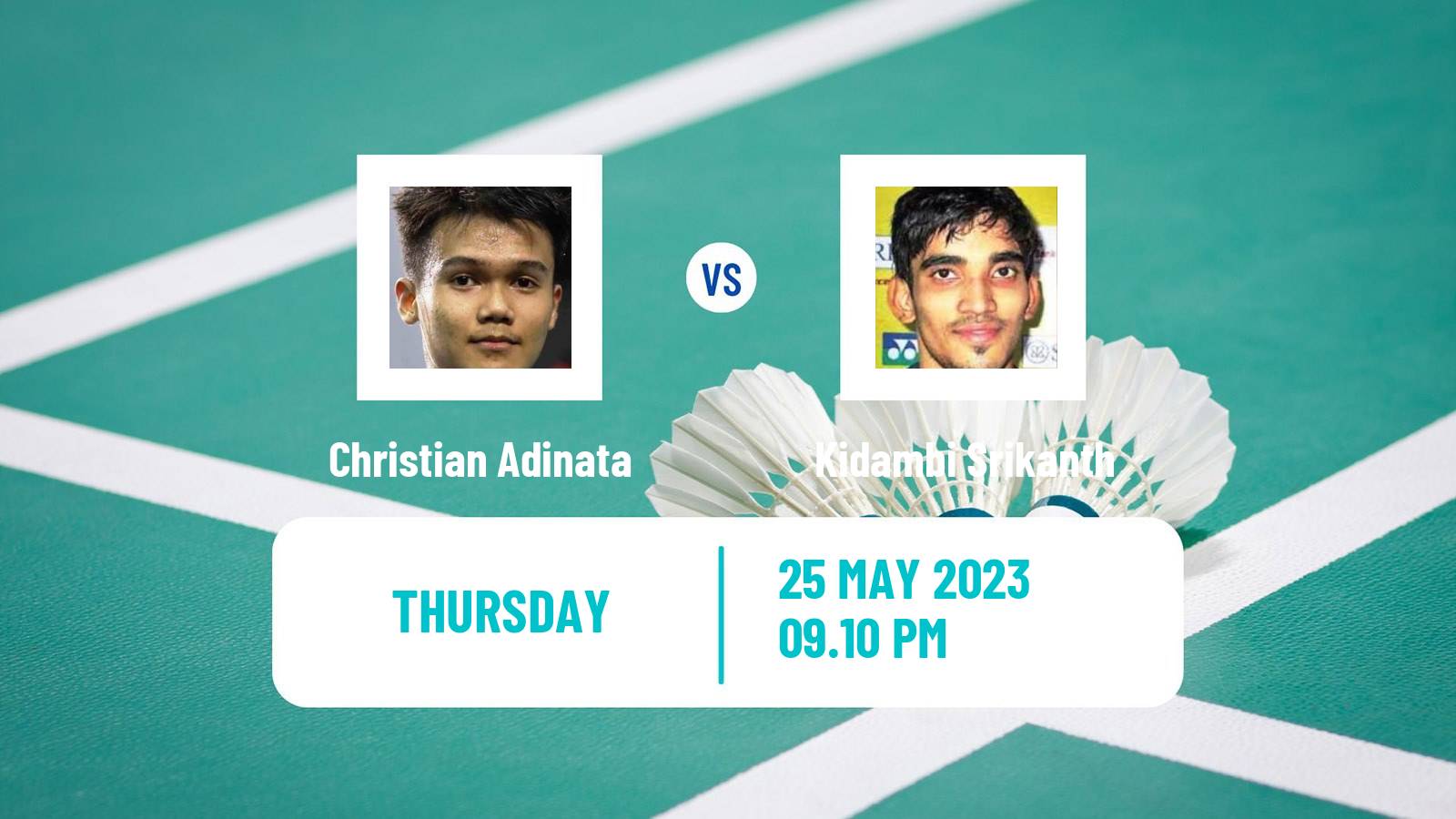 Badminton BWF World Tour Malaysia Masters Men Christian Adinata - Kidambi Srikanth