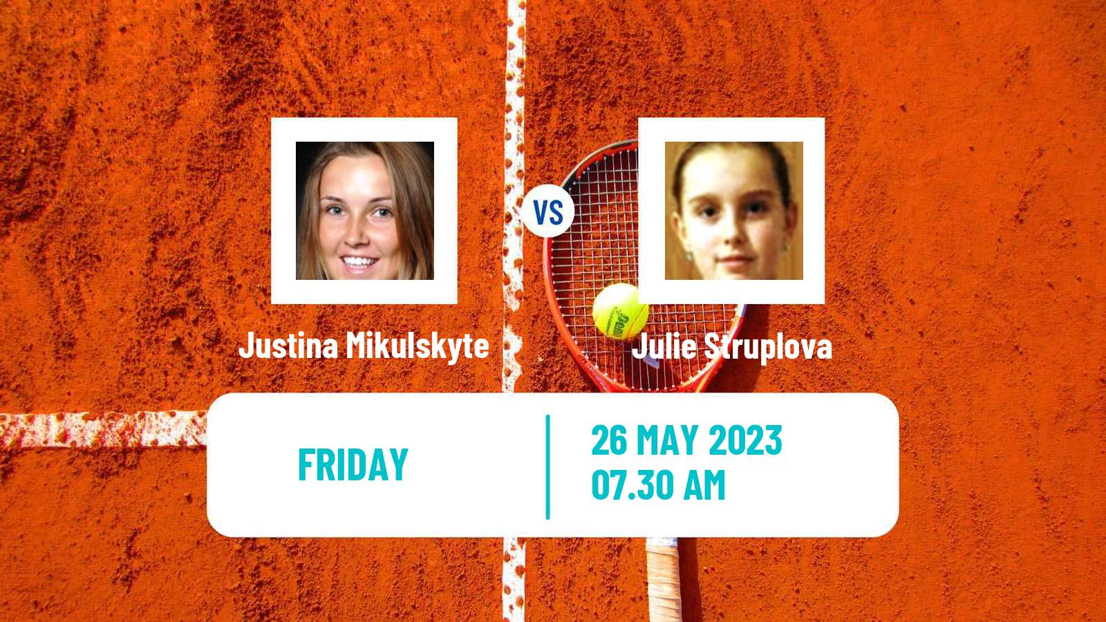 Tennis ITF W25 Warmbad Villach Women Justina Mikulskyte - Julie Struplova