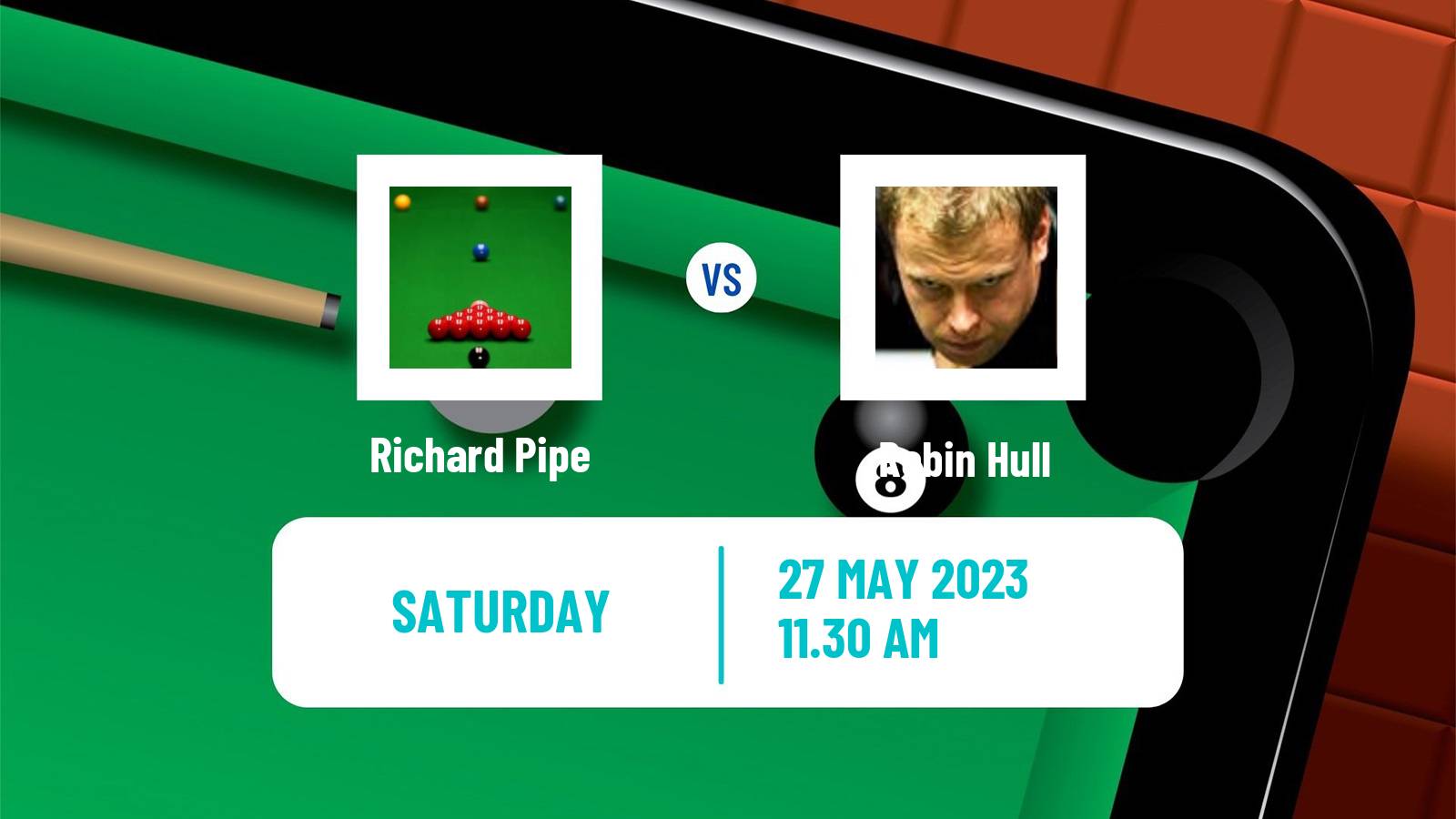 Snooker Qualifying School 1 Richard Pipe - Robin Hull