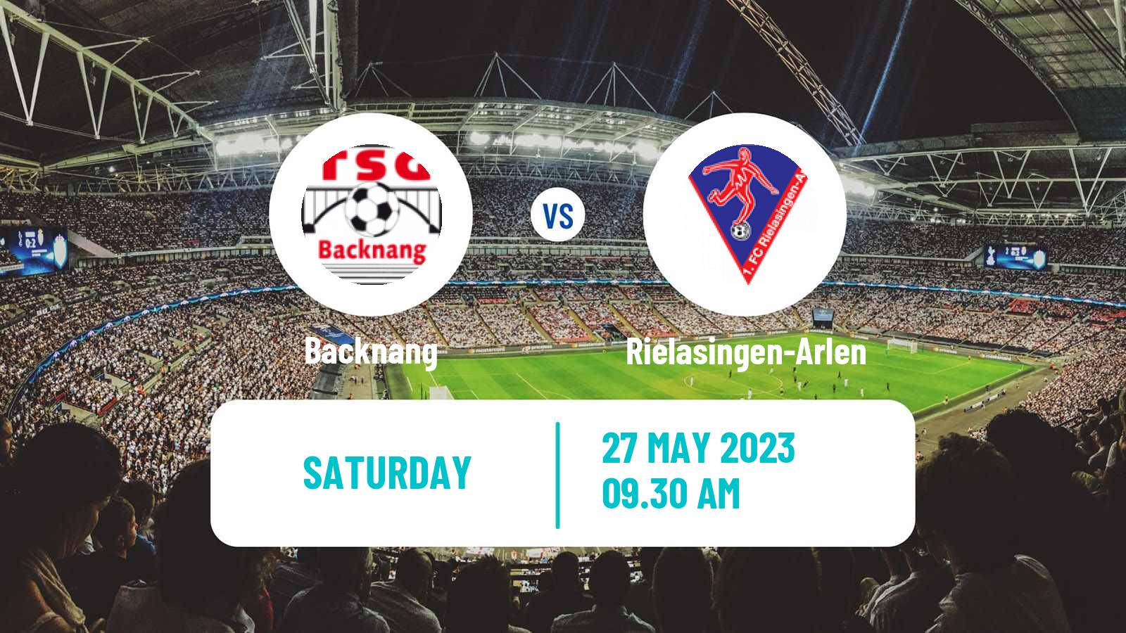 Soccer German Oberliga Baden-Württemberg Backnang - Rielasingen-Arlen