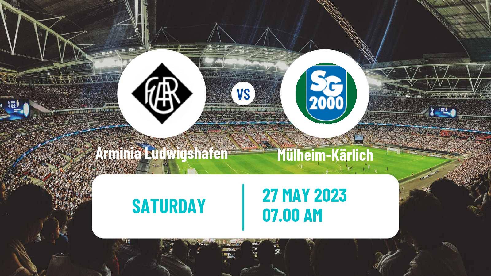 Soccer German Oberliga Rheinland-Pfalz/Saar Arminia Ludwigshafen - Mülheim-Kärlich