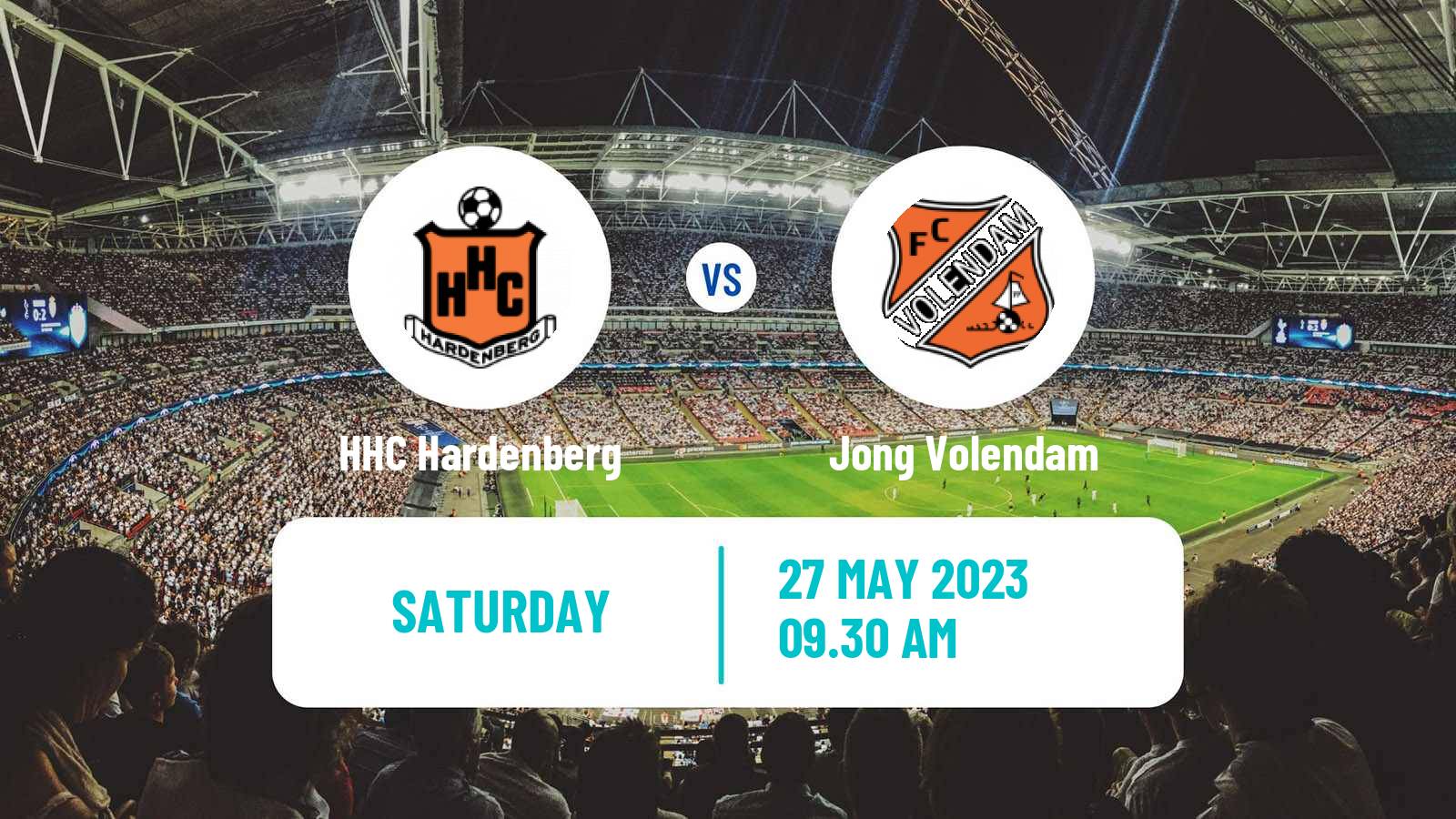 Soccer Dutch Tweede Divisie HHC Hardenberg - Jong Volendam