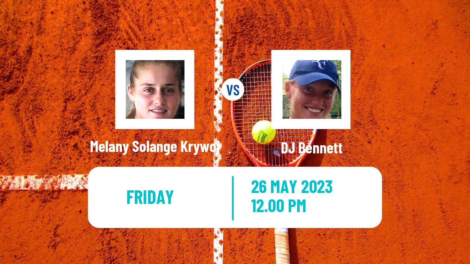 Tennis ITF W15 Huntsville Al Women Melany Solange Krywoj - DJ Bennett