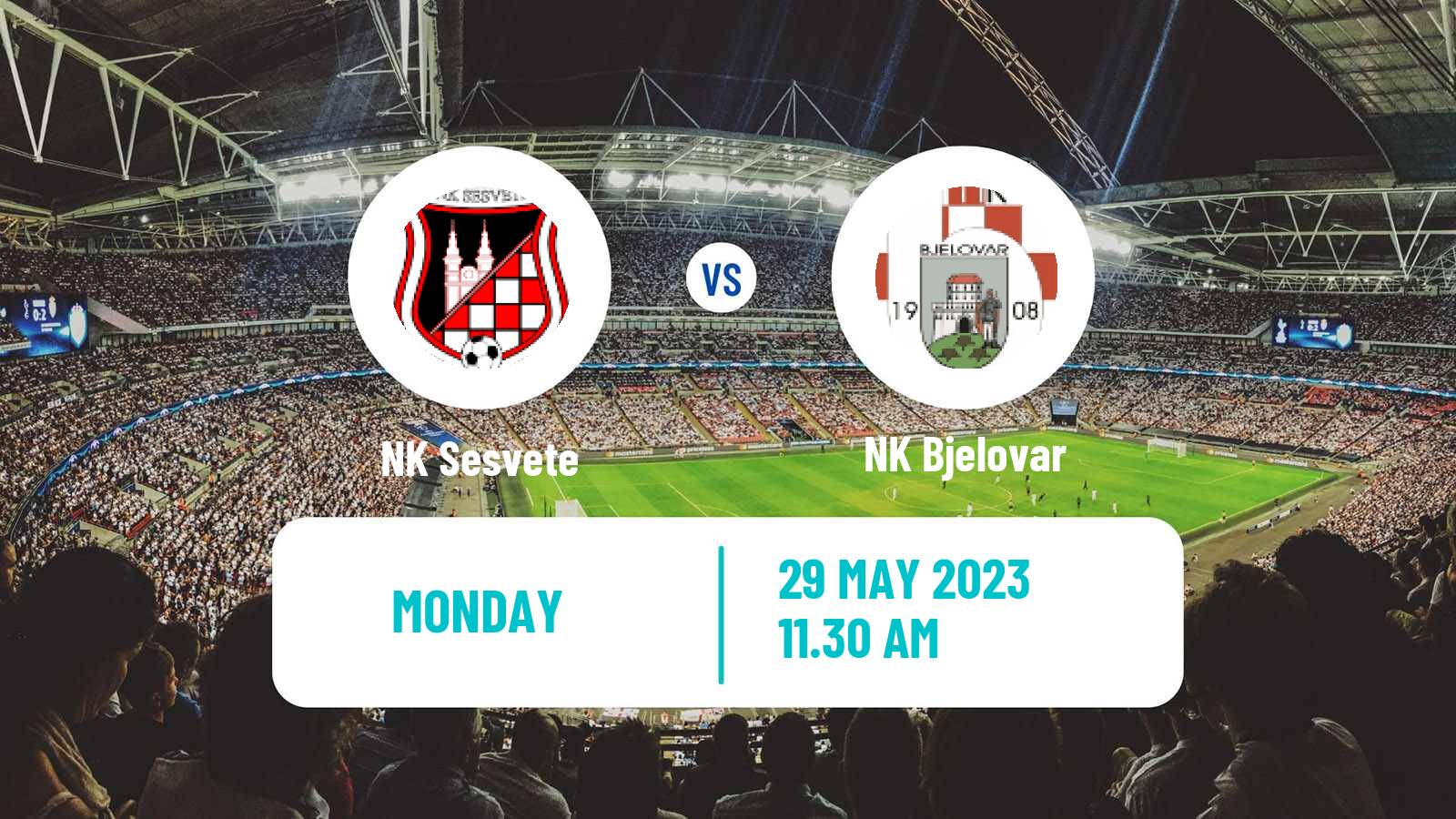 Soccer Croatian Druga NL Sesvete - Bjelovar