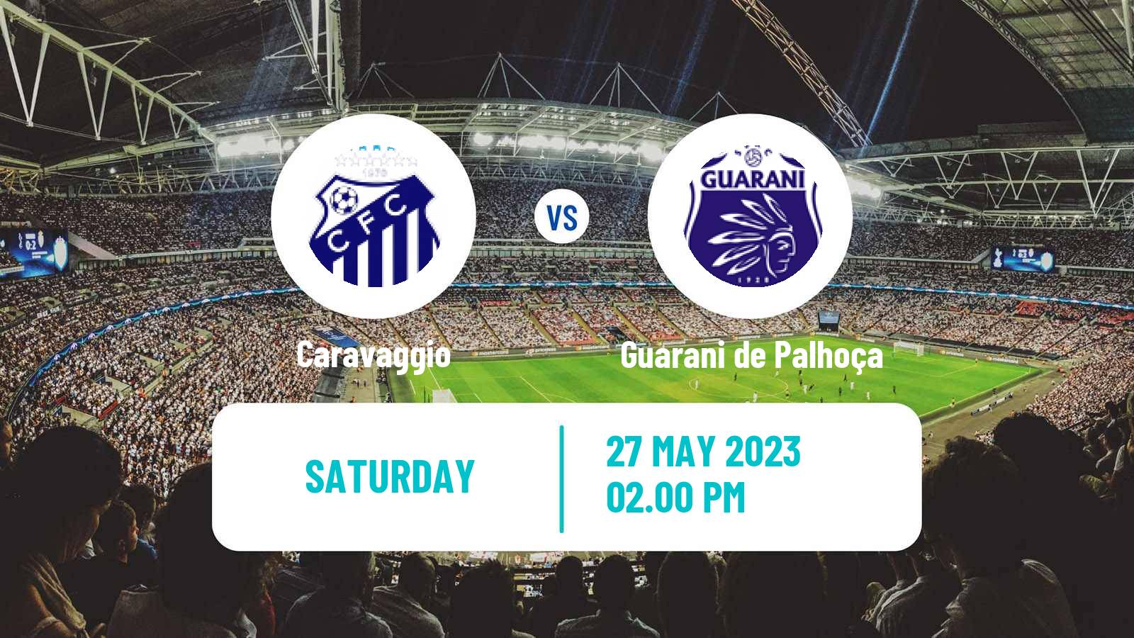 Soccer Brazilian Campeonato Catarinense 2 Caravaggio - Guarani de Palhoça