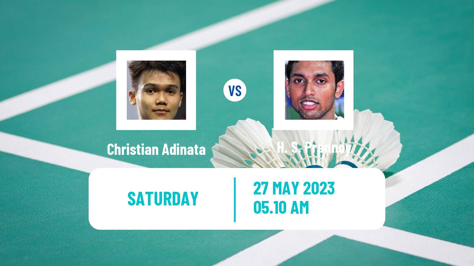 Badminton BWF World Tour Malaysia Masters Men Christian Adinata - H. S. Prannoy