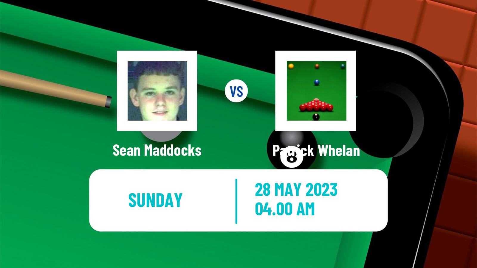 Snooker Qualifying School 1 Sean Maddocks - Patrick Whelan