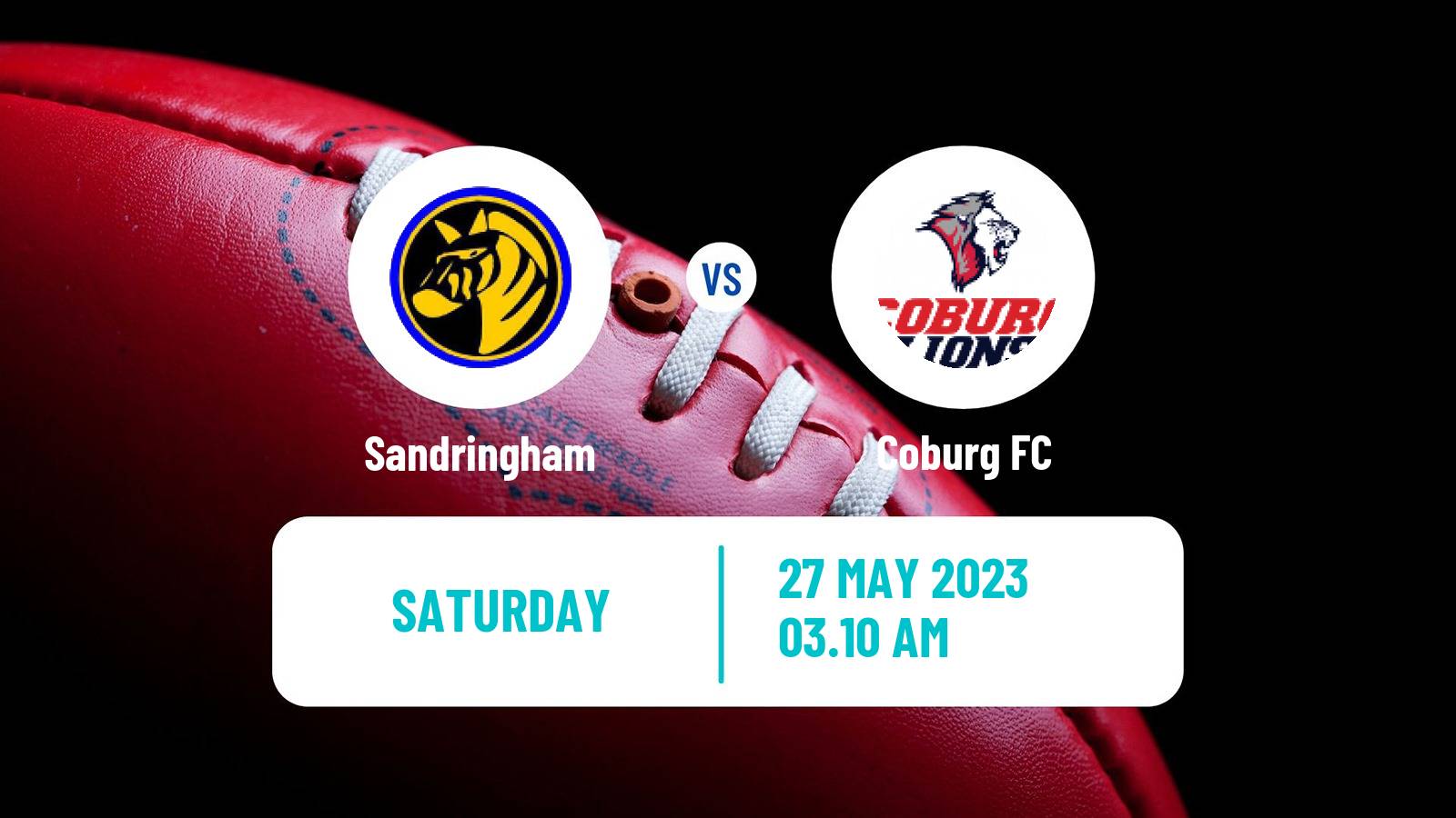 Aussie rules VFL Sandringham - Coburg