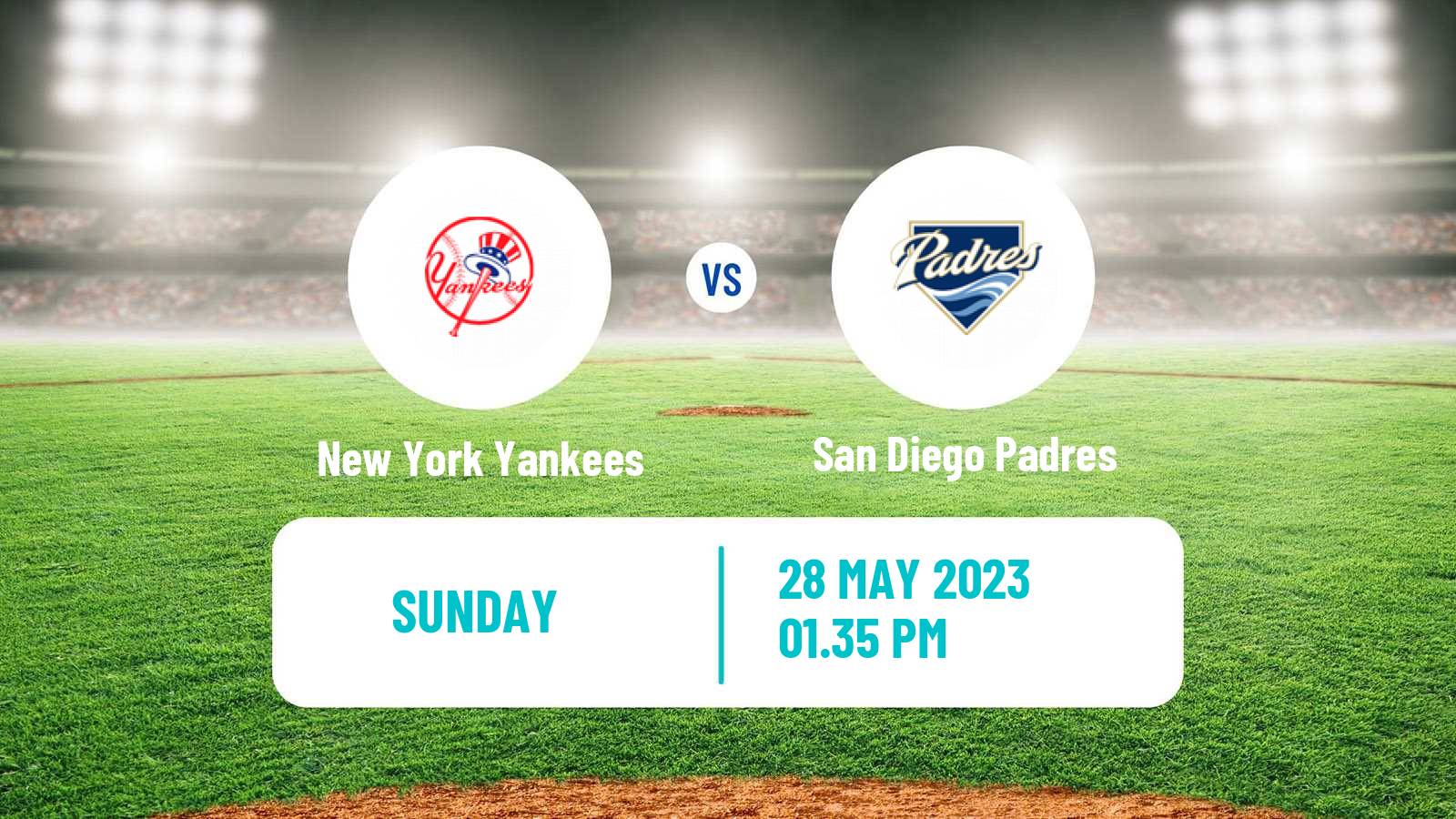 Baseball MLB New York Yankees - San Diego Padres
