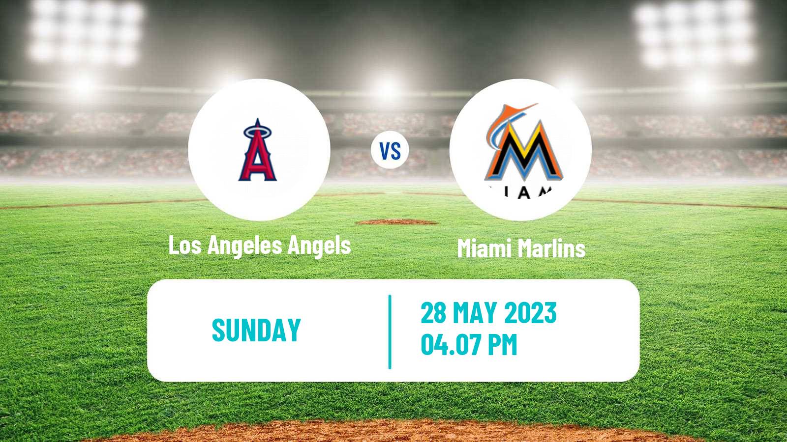 Baseball MLB Los Angeles Angels - Miami Marlins