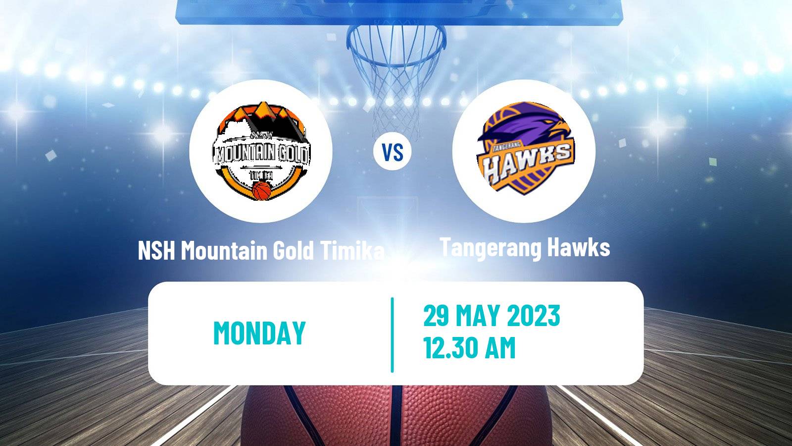 Basketball Indonesian IBL NSH Mountain Gold Timika - Tangerang Hawks