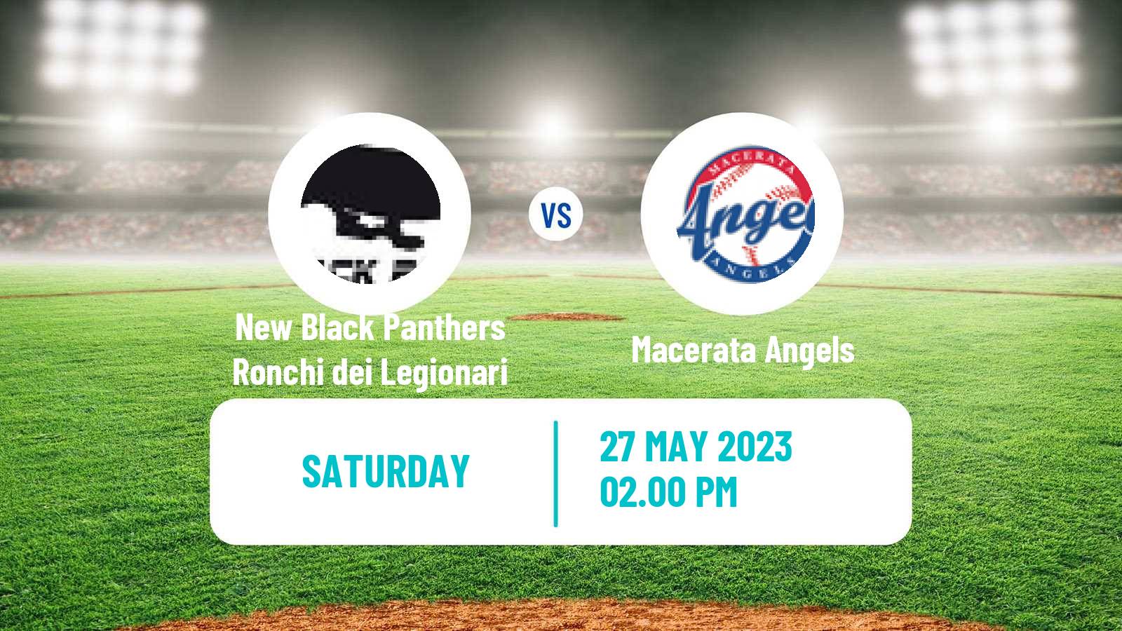 Baseball Italian Serie A1 Baseball New Black Panthers Ronchi dei Legionari - Macerata Angels