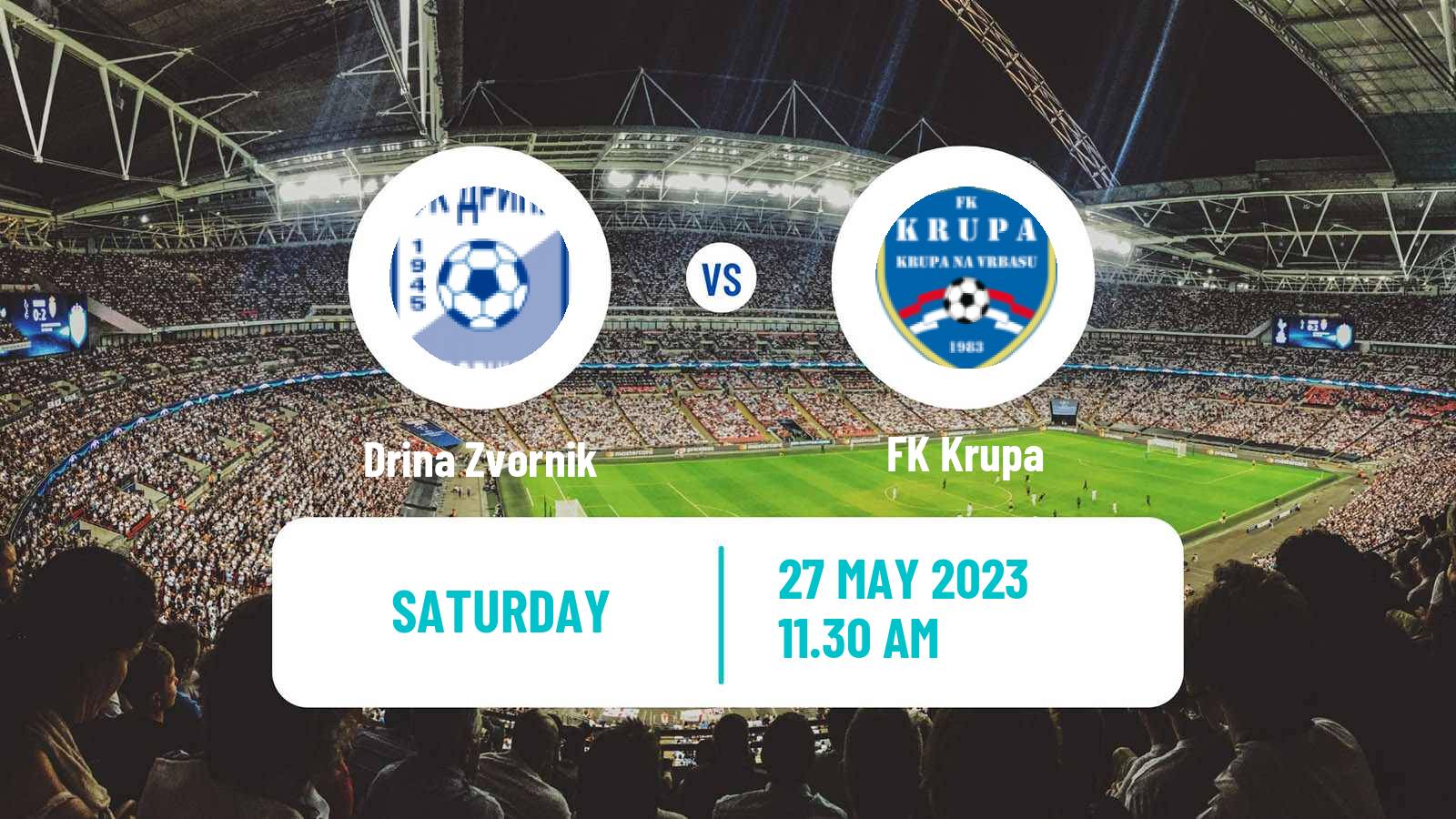 Soccer Bosnian Prva Liga RS Drina Zvornik - Krupa