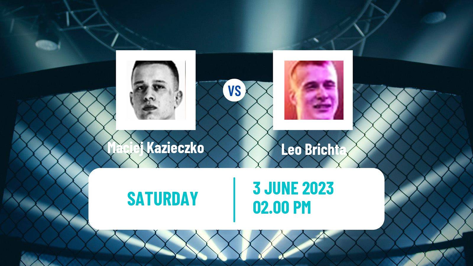 MMA Lightweight Ksw Men Maciej Kazieczko - Leo Brichta