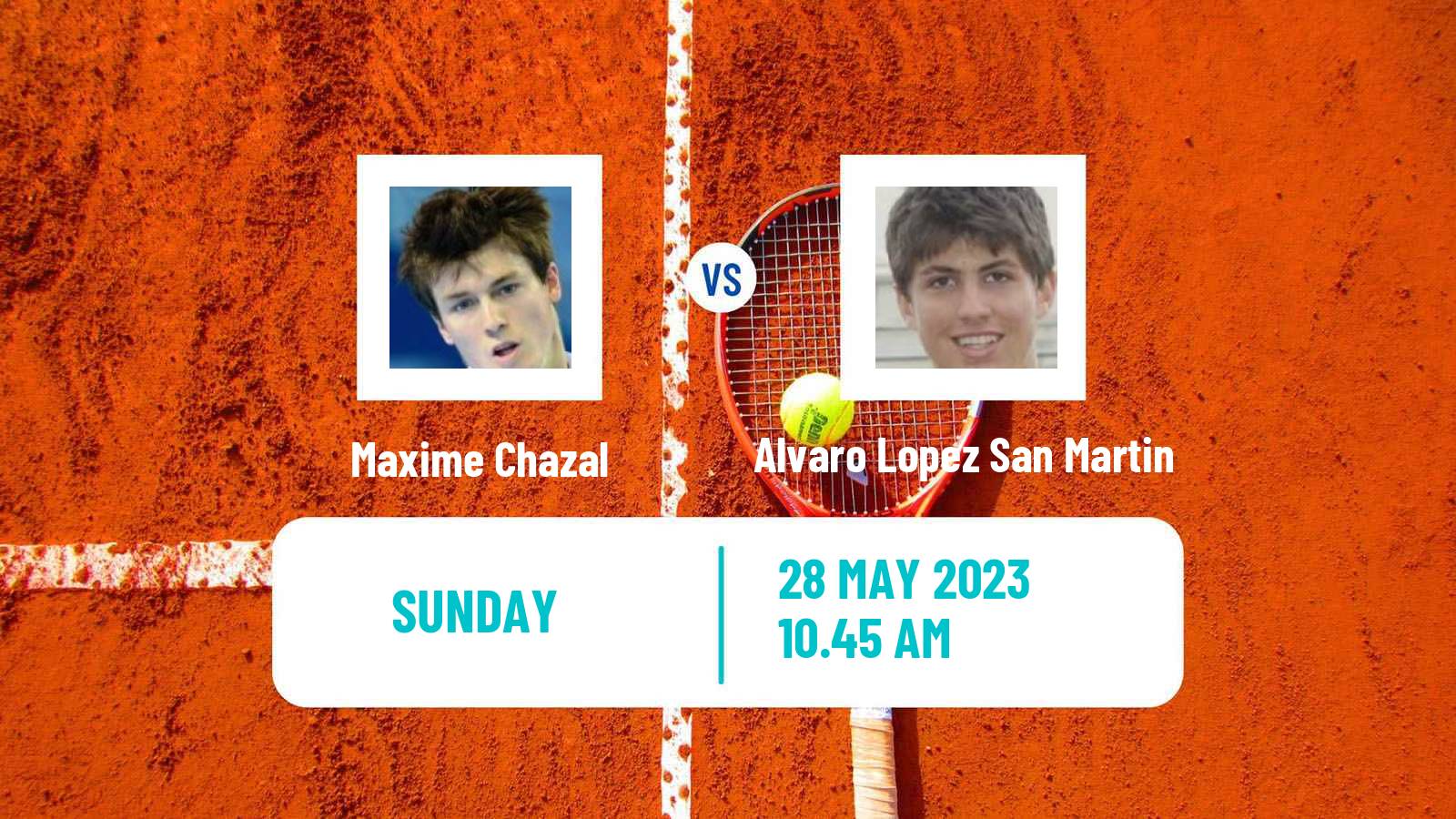 Tennis Vicenza Challenger Men Maxime Chazal - Alvaro Lopez San Martin