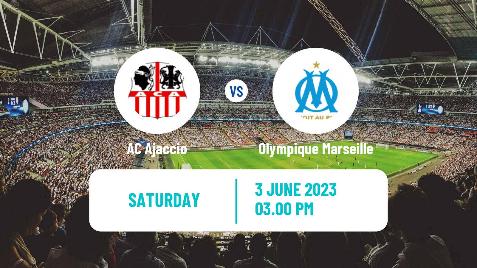 Soccer French Ligue 1 Ajaccio - Olympique Marseille
