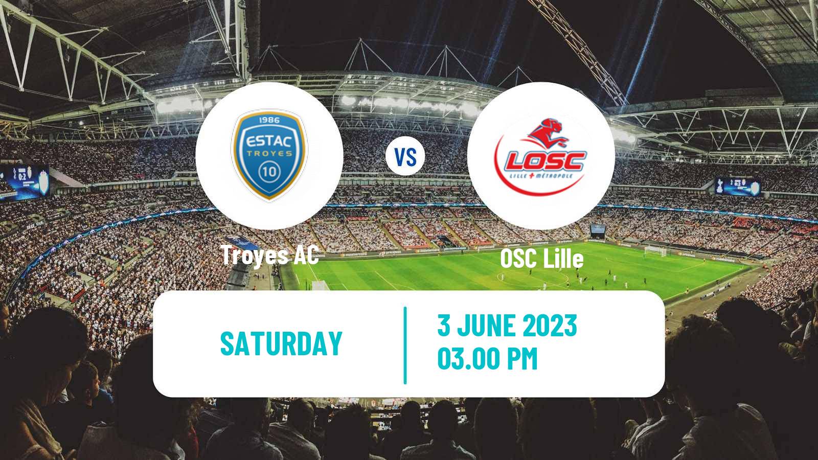 Soccer French Ligue 1 Troyes - Lille