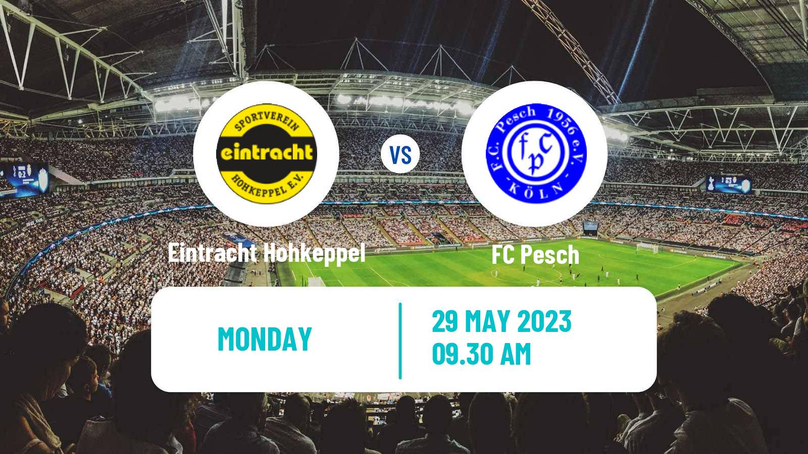 Soccer German Oberliga Mittelrhein Eintracht Hohkeppel - Pesch