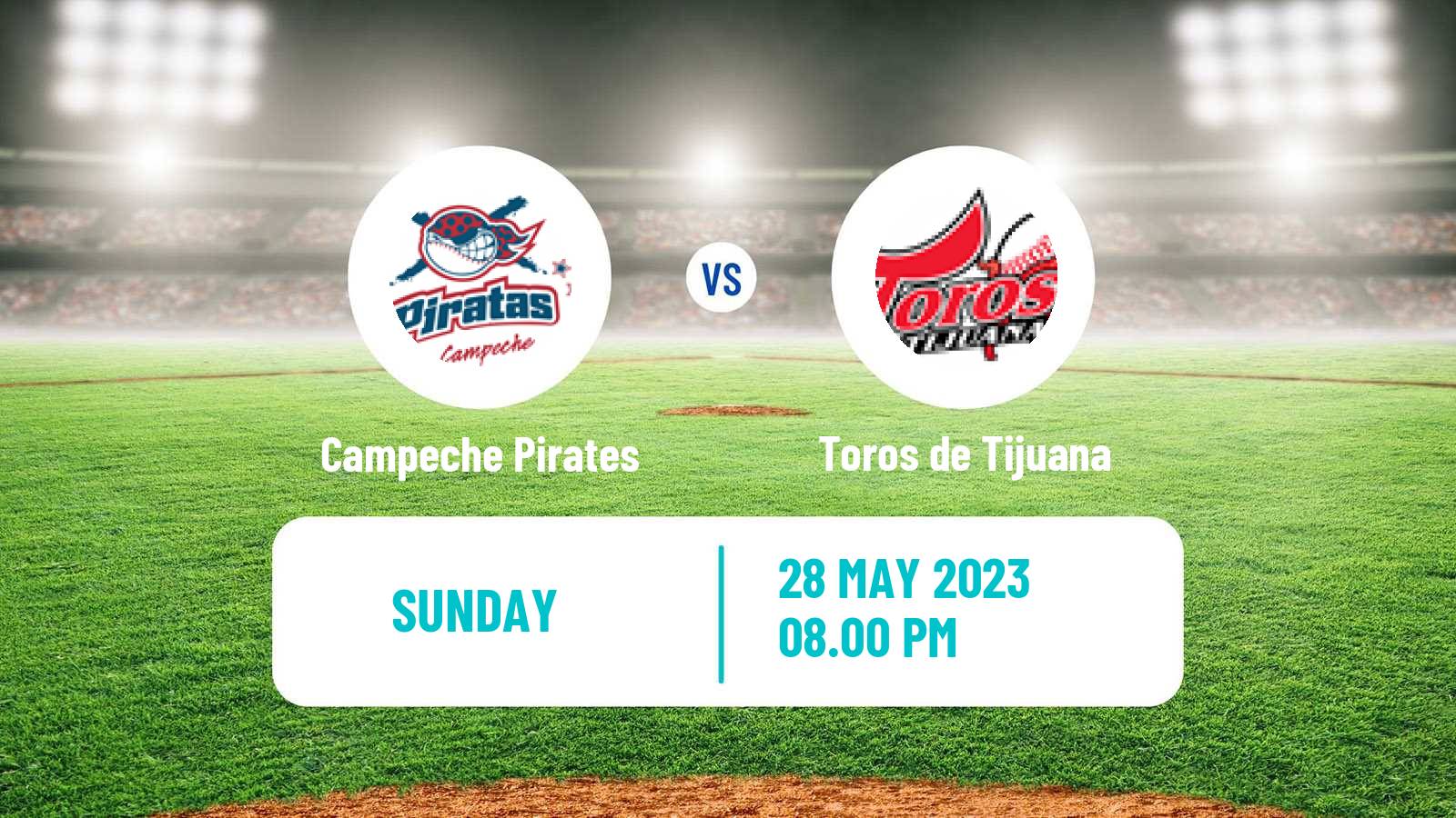 Baseball LMB Campeche Pirates - Toros de Tijuana