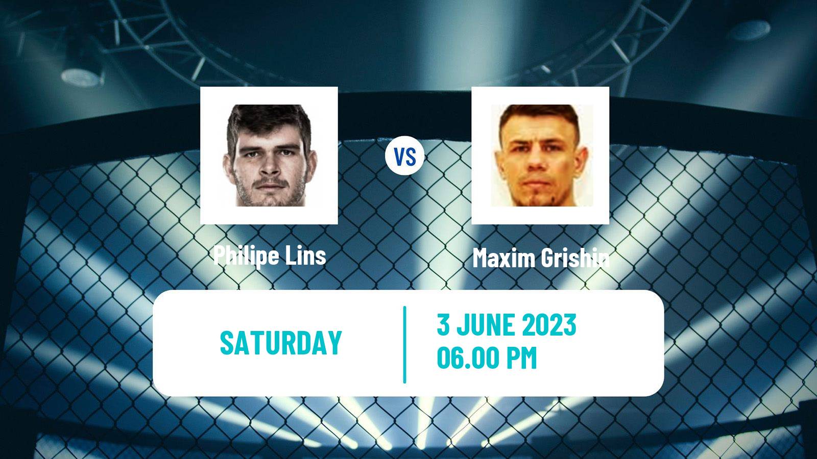 MMA Light Heavyweight UFC Men Philipe Lins - Maxim Grishin
