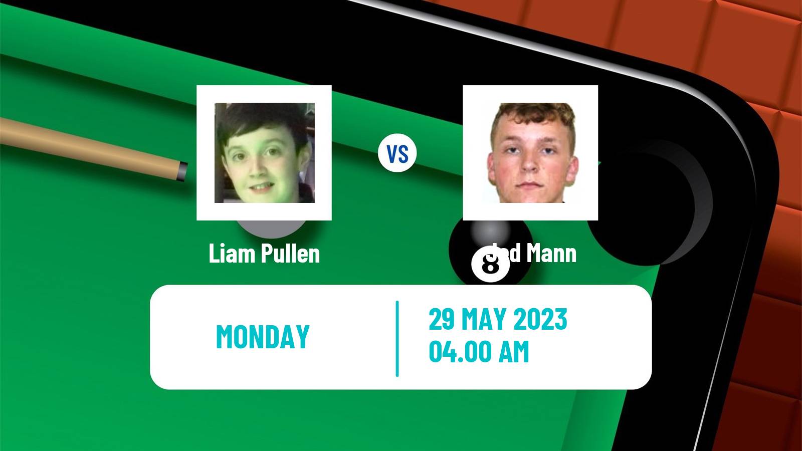 Snooker Qualifying School 1 Liam Pullen - Jed Mann