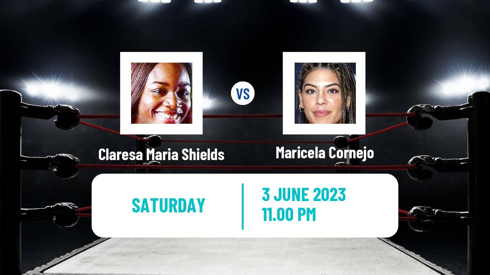Boxing Middleweight WBC WBA WBO IBF Titles Women Claresa Maria Shields - Maricela Cornejo