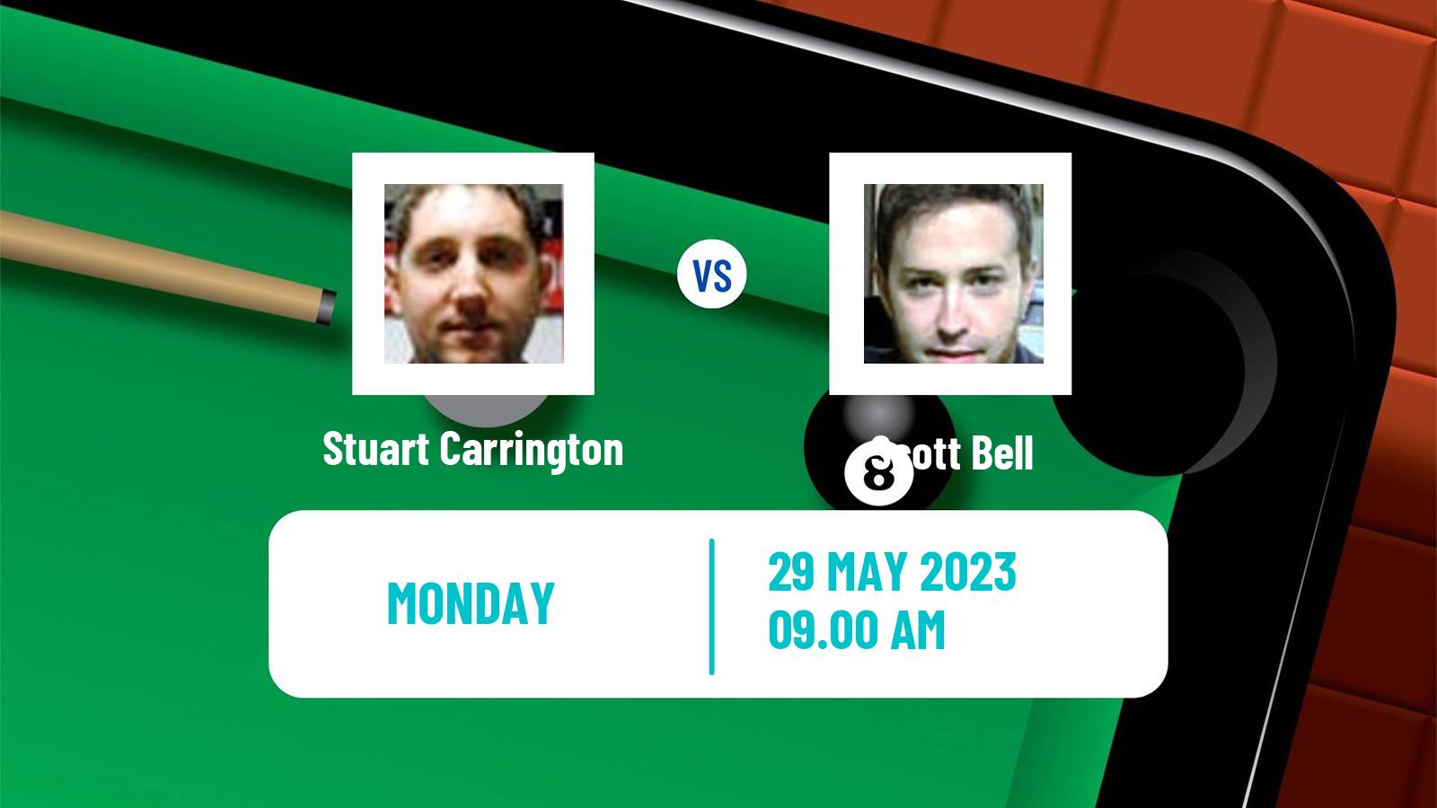 Snooker Qualifying School 1 Stuart Carrington - Scott Bell