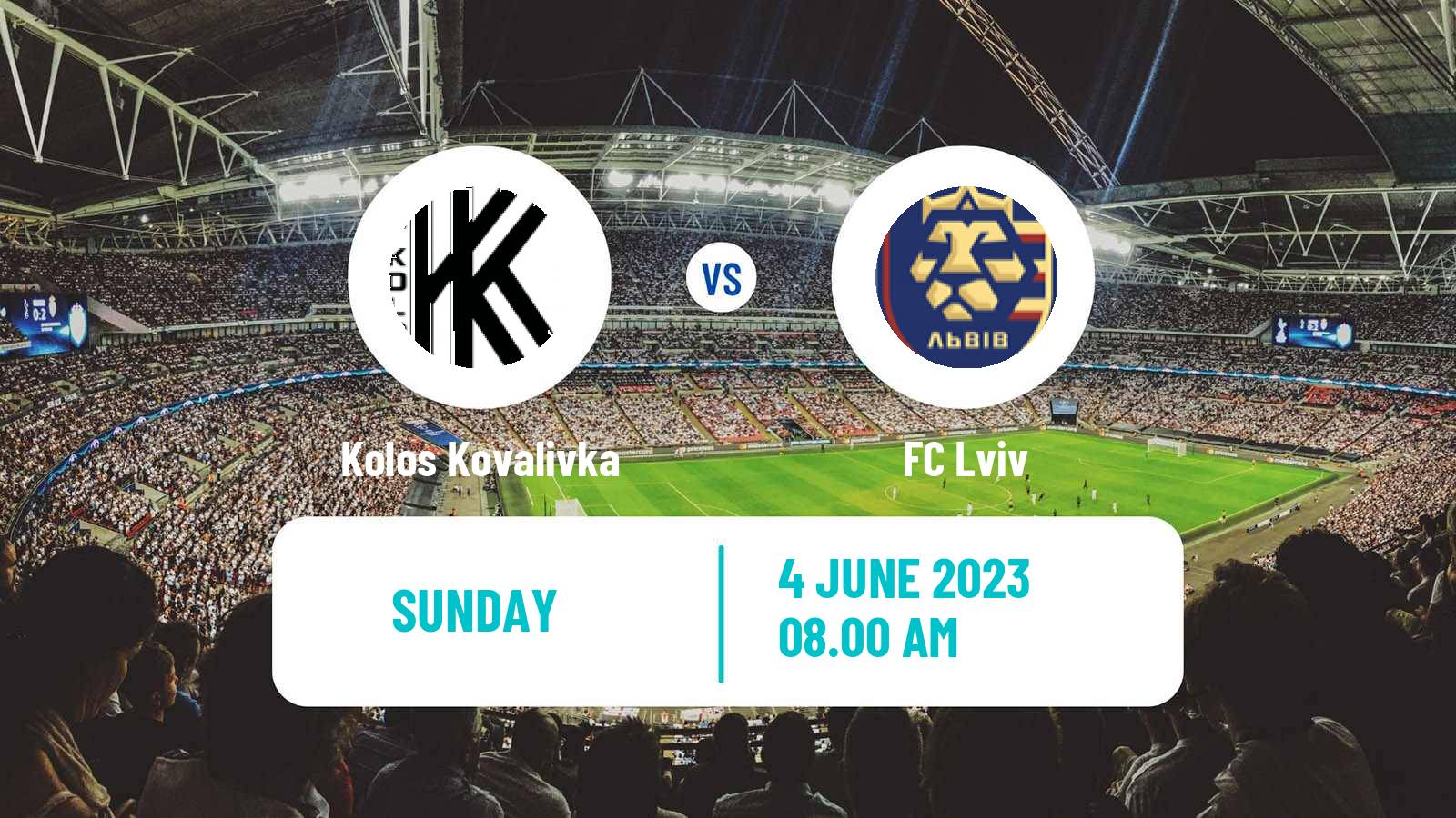 Soccer Ukrainian Premier League Kolos Kovalivka - Lviv