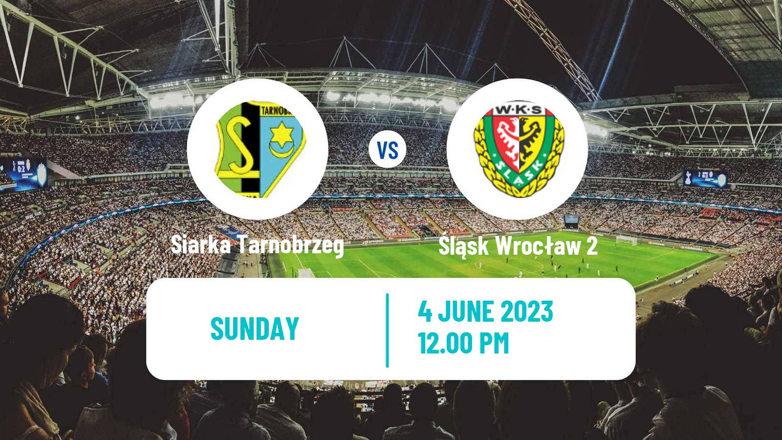 Soccer Polish Division 2 Siarka Tarnobrzeg - Śląsk Wrocław 2