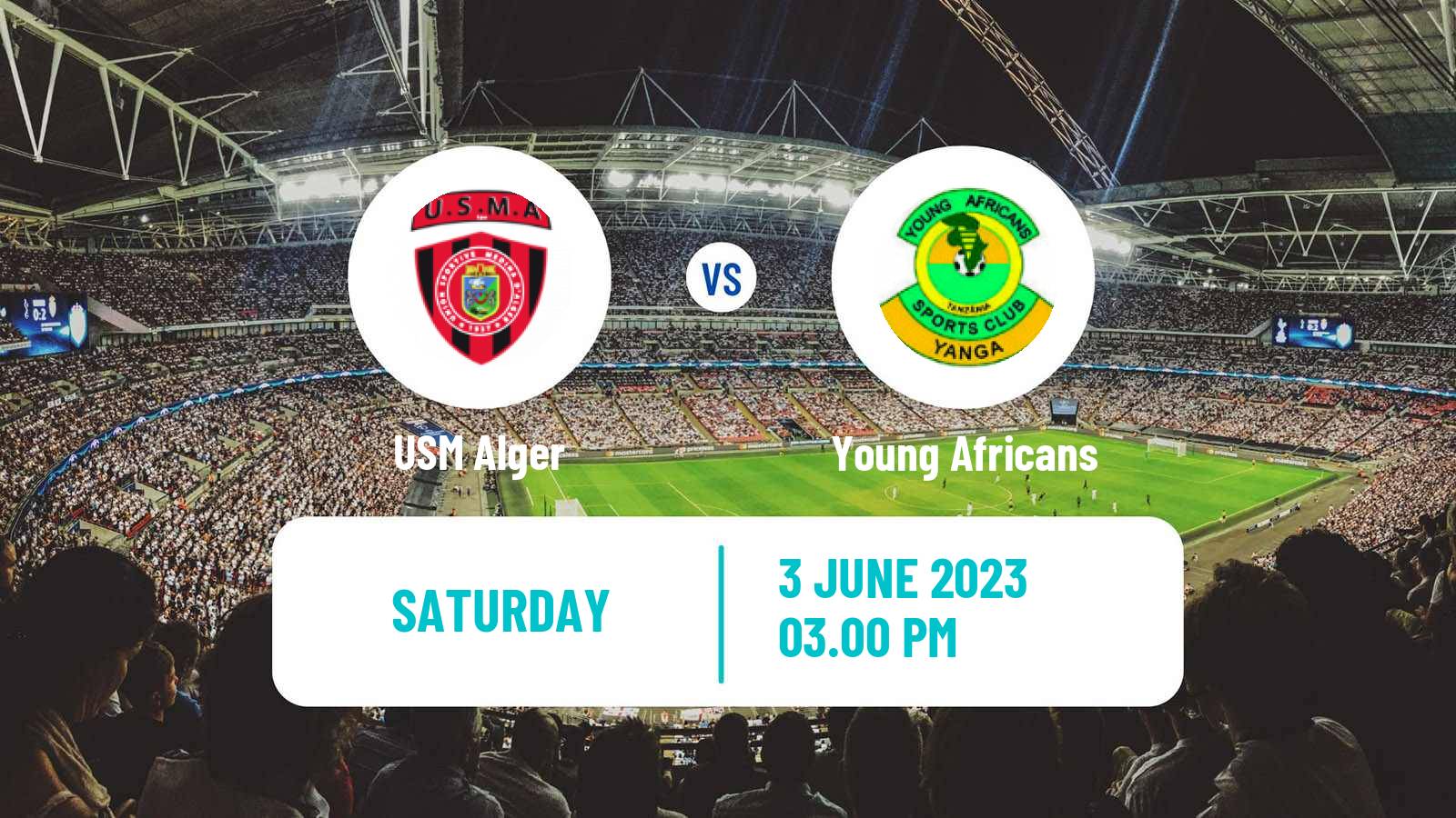 Soccer CAF Confederation Cup USM Alger - Young Africans