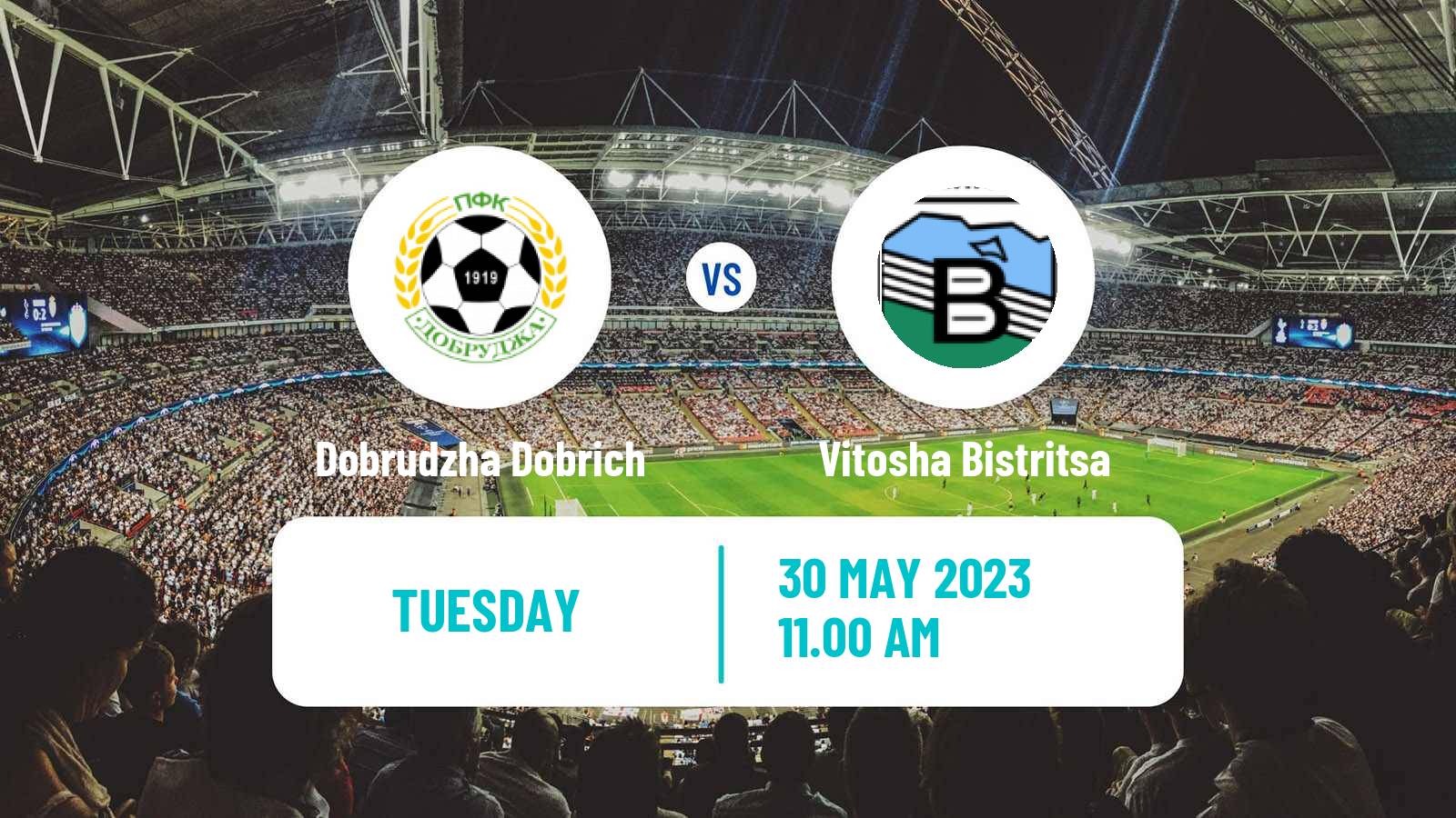 Soccer Bulgarian Vtora Liga Dobrudzha Dobrich - Vitosha Bistritsa