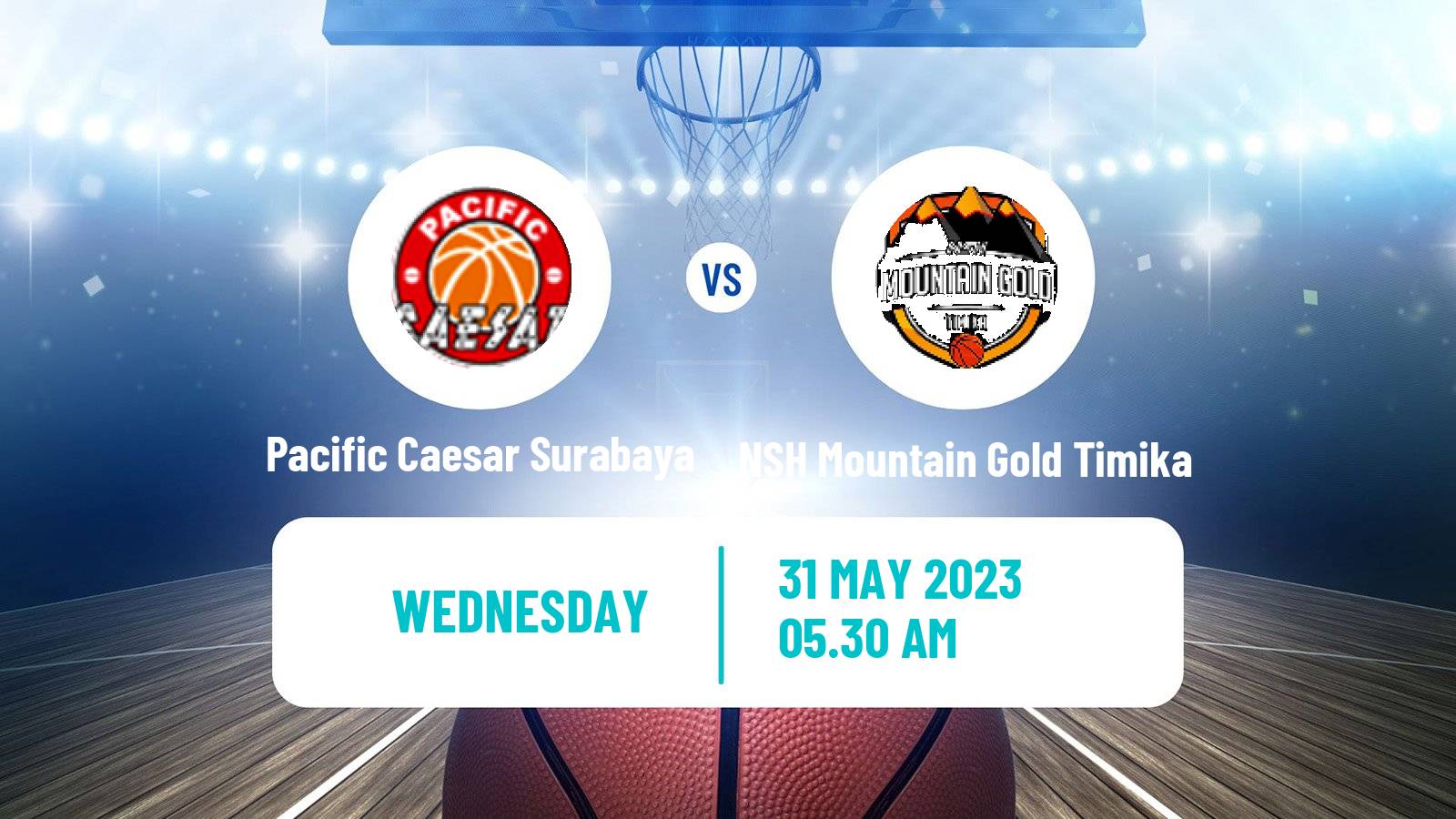 Basketball Indonesian IBL Pacific Caesar Surabaya - NSH Mountain Gold Timika