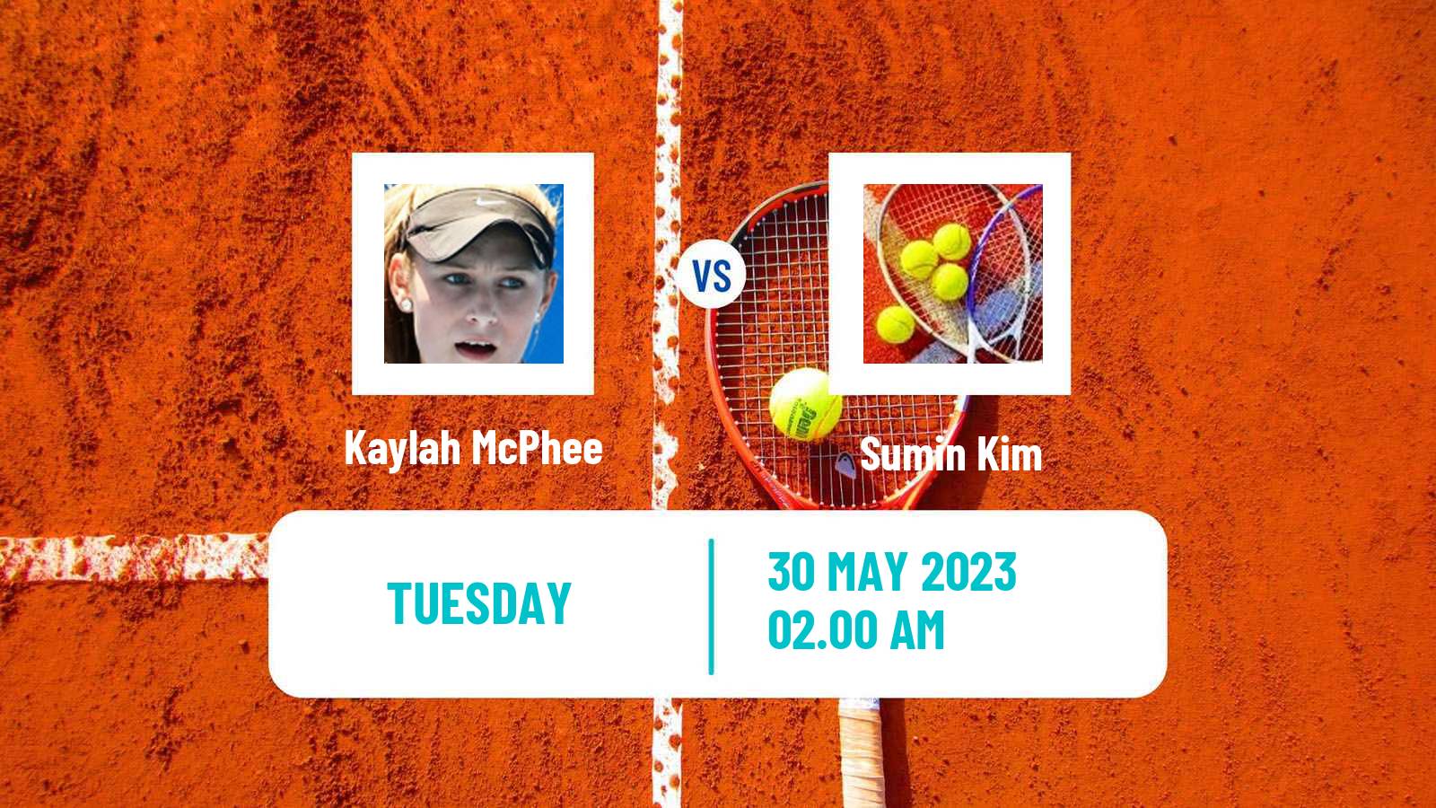 Tennis ITF W25 Changwon Women Kaylah McPhee - Sumin Kim