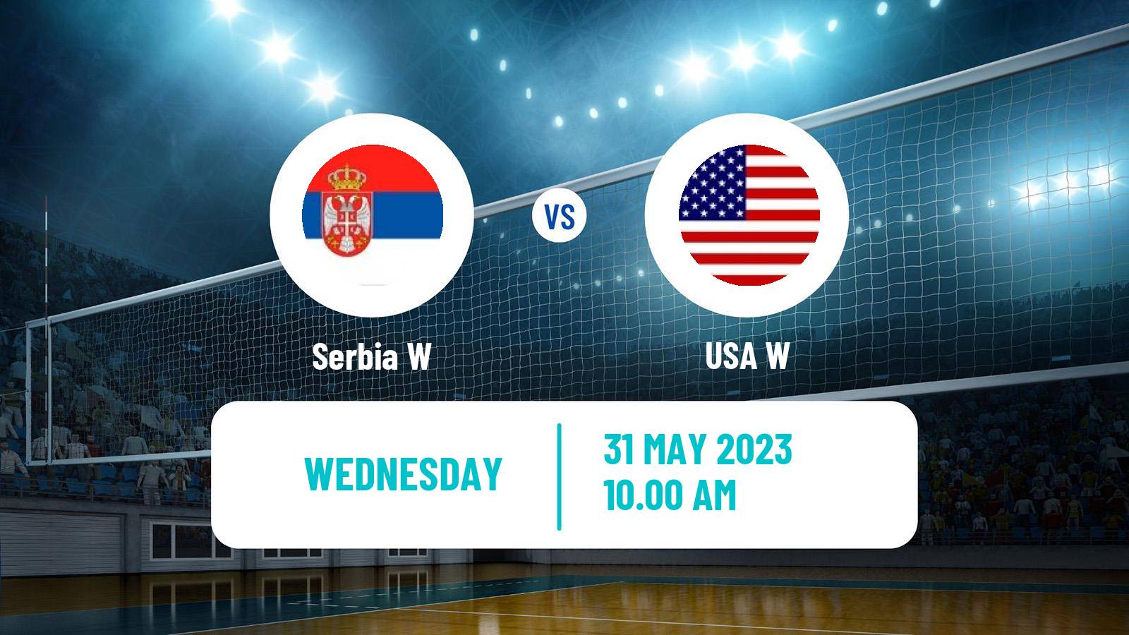 Volleyball Nations League Volleyball Women Serbia W - USA W