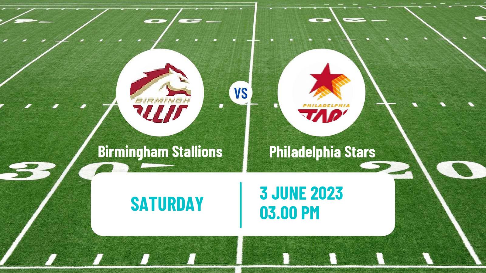 American football USFL Birmingham Stallions - Philadelphia Stars