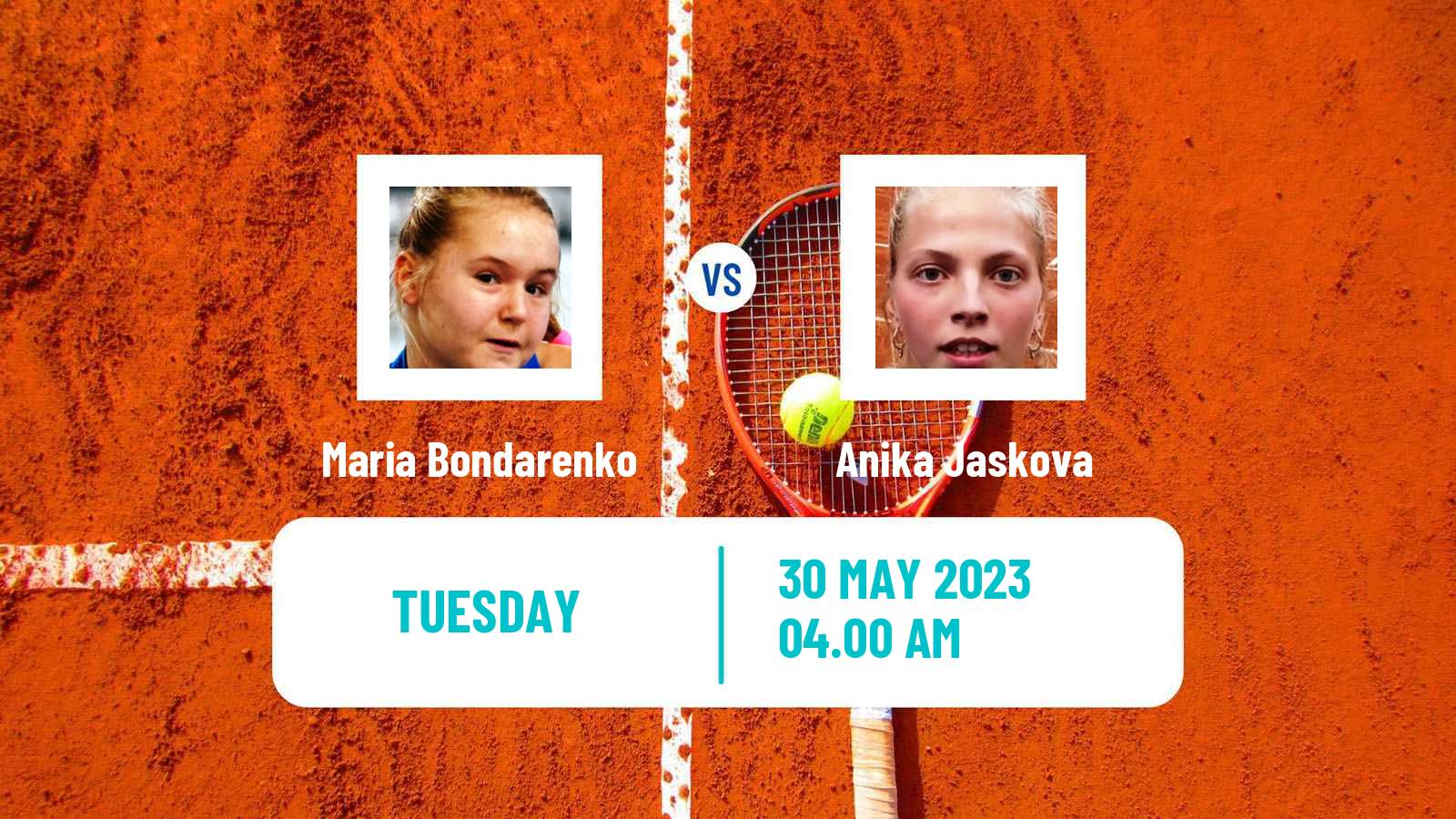 Tennis ITF W40 Otocec 2 Women Maria Bondarenko - Anika Jaskova