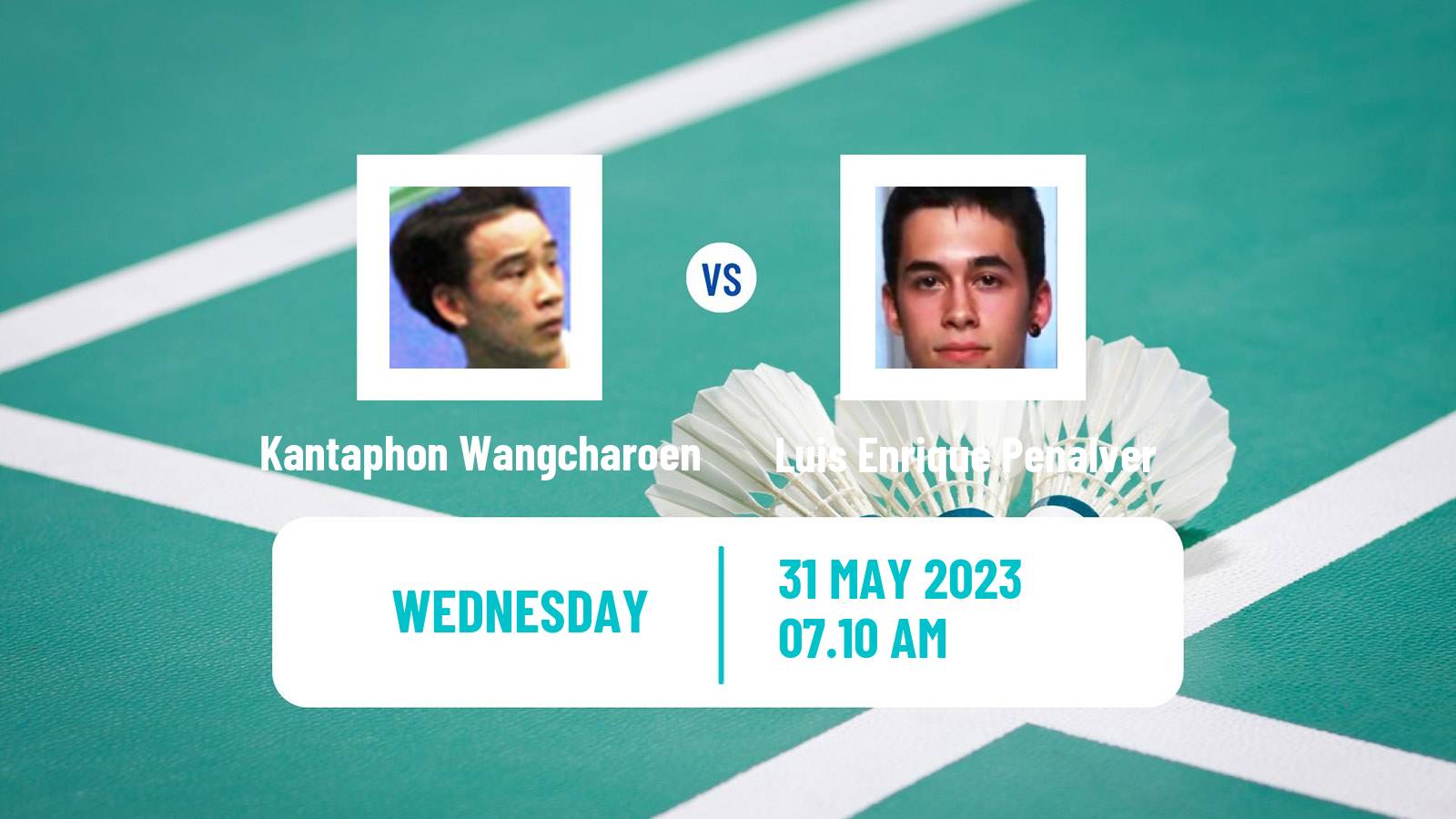 Badminton BWF World Tour Thailand Open Men Kantaphon Wangcharoen - Luis Enrique Penalver